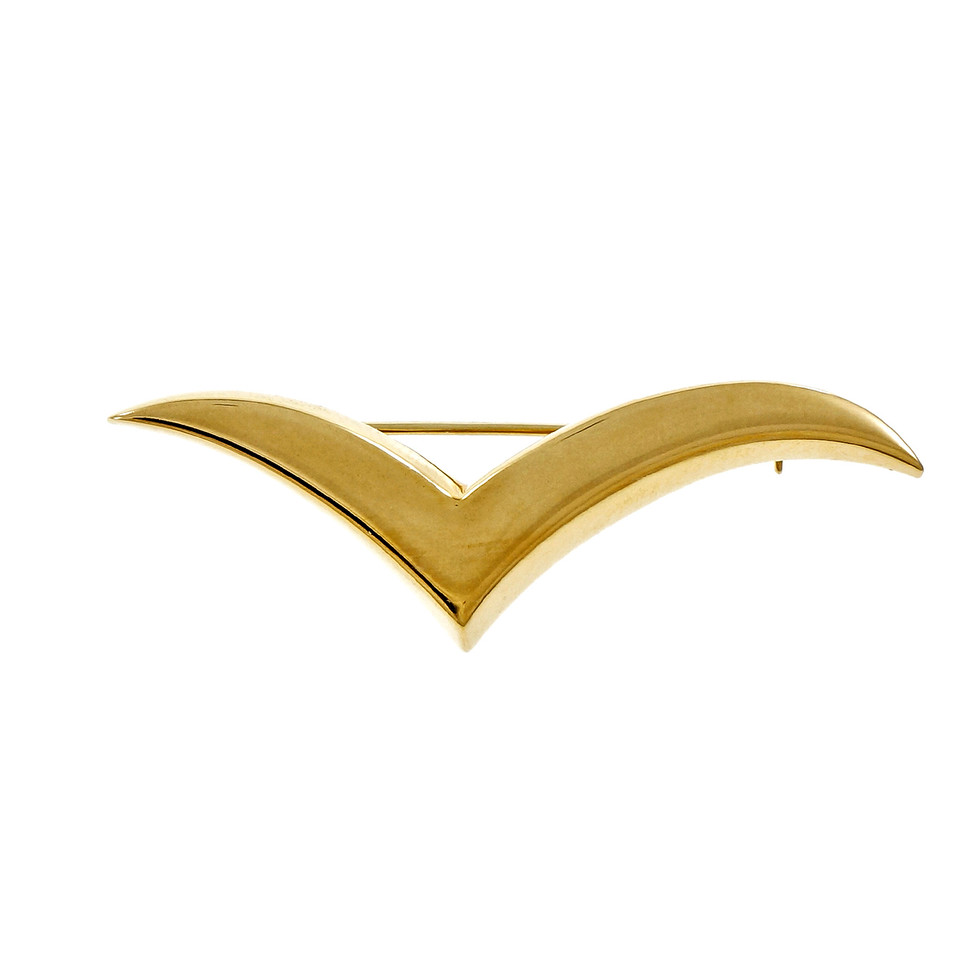 Tiffany  Co. 18K Yellow Gold Dove Seagull Pin Brooch