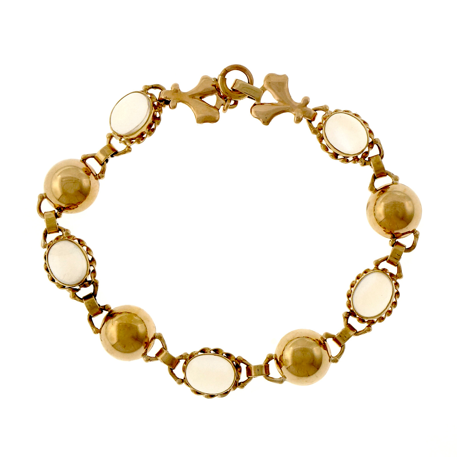 14K Rose Gold  Moonstone Bracelet