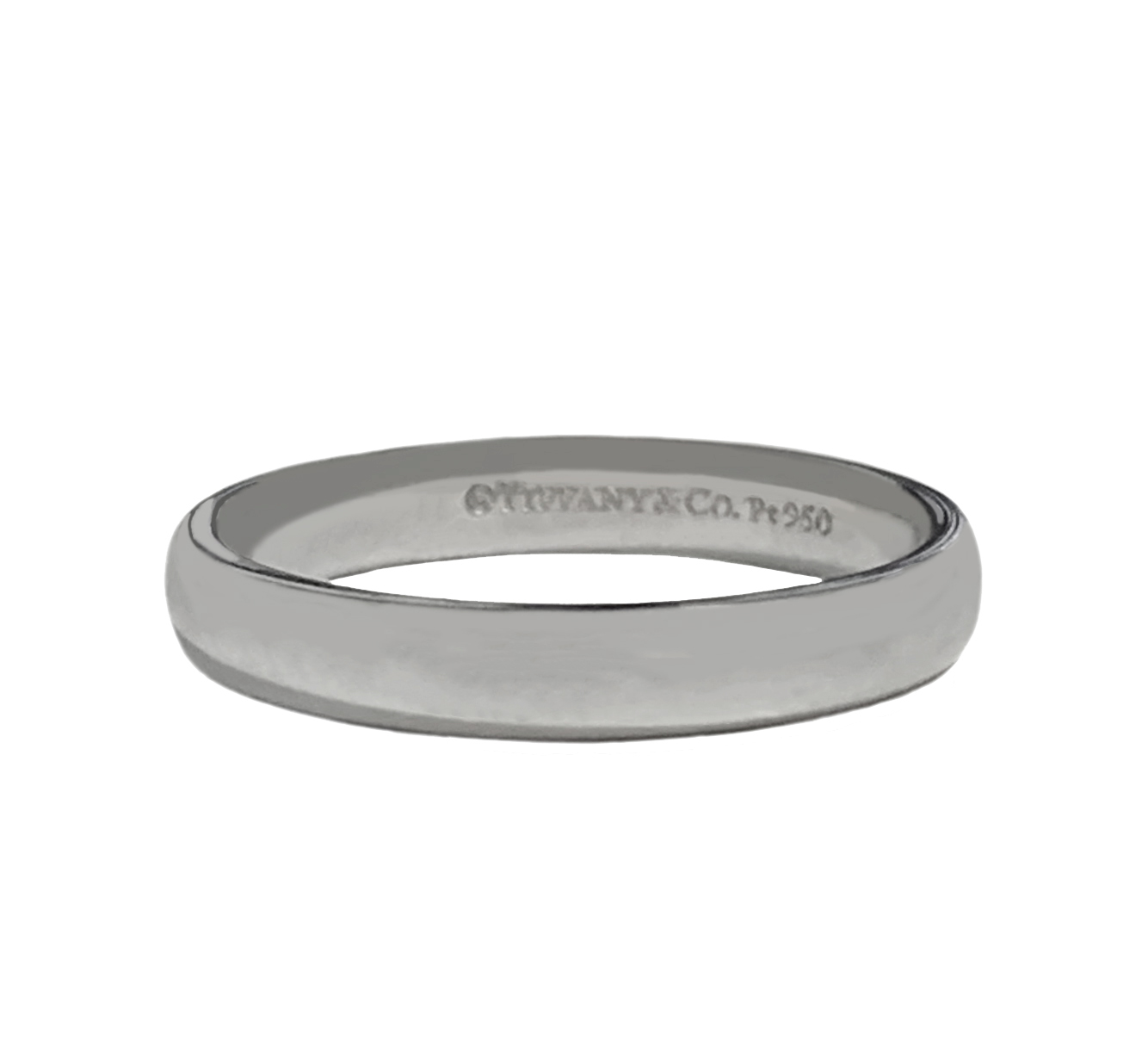 TiffanyCo. Platinum Ring, 3mm