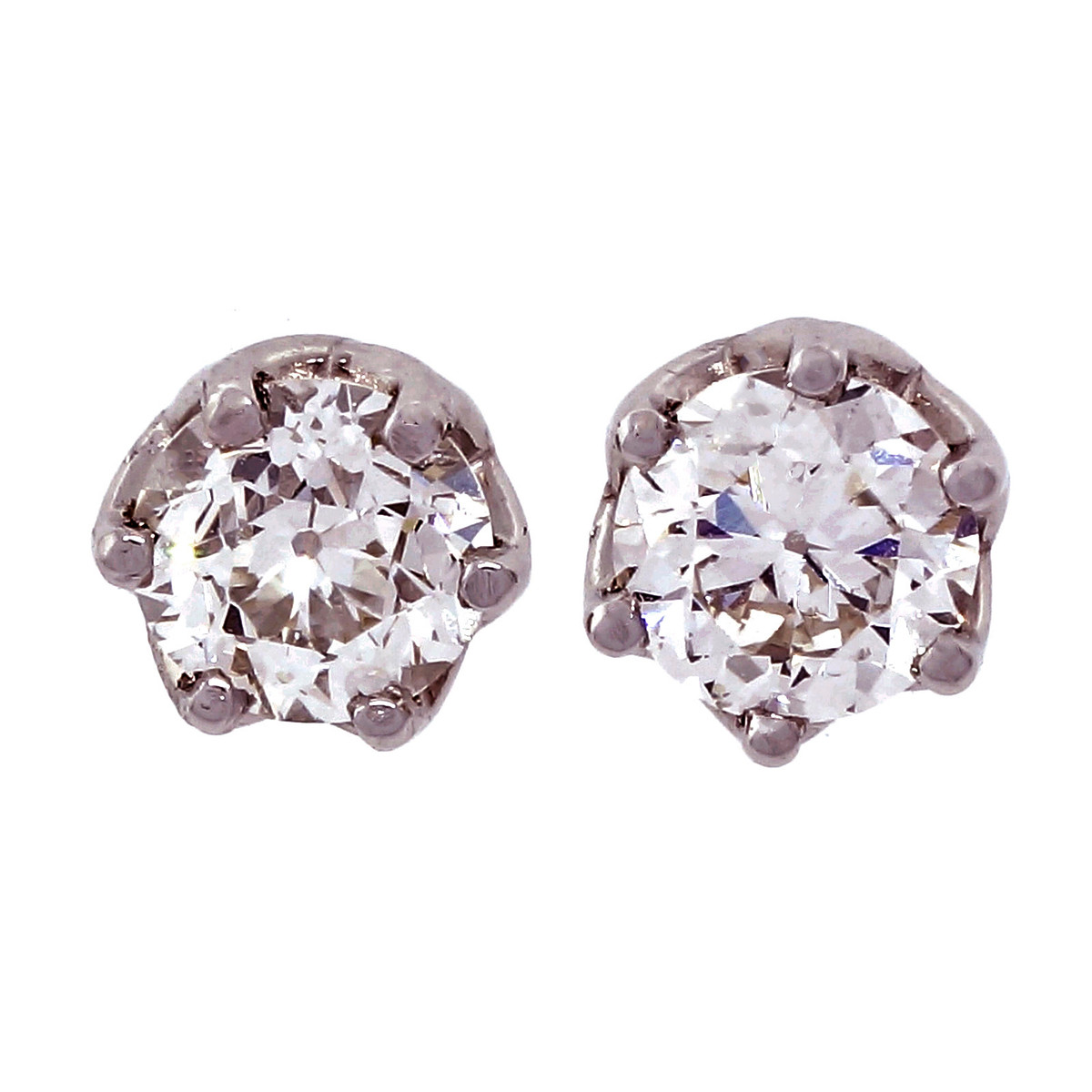 Peter Suchy Platinum Diamond Womens Earrings