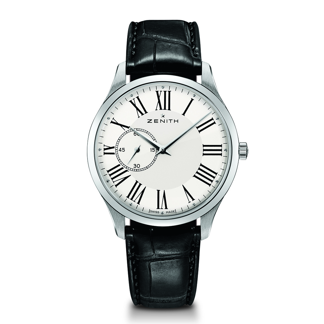 ZENITH Elite Ultra Thin 03.2010.681/11.C493 Black Alligator 40mm Mens Watch
