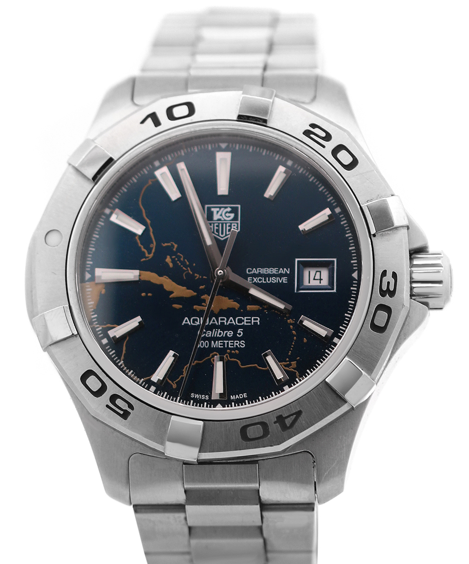 TAG Heuer Aqauracer Caribbean Edition Automatic Men's Date Watch
