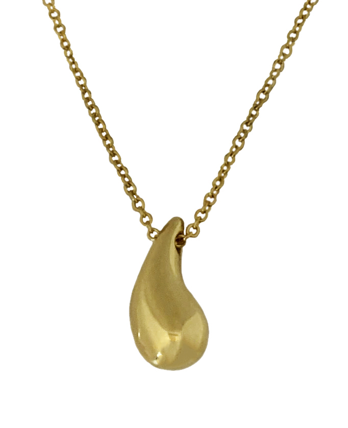 Tiffany Elsa Peretti 18k Yellow Gold Teardrop Pendant