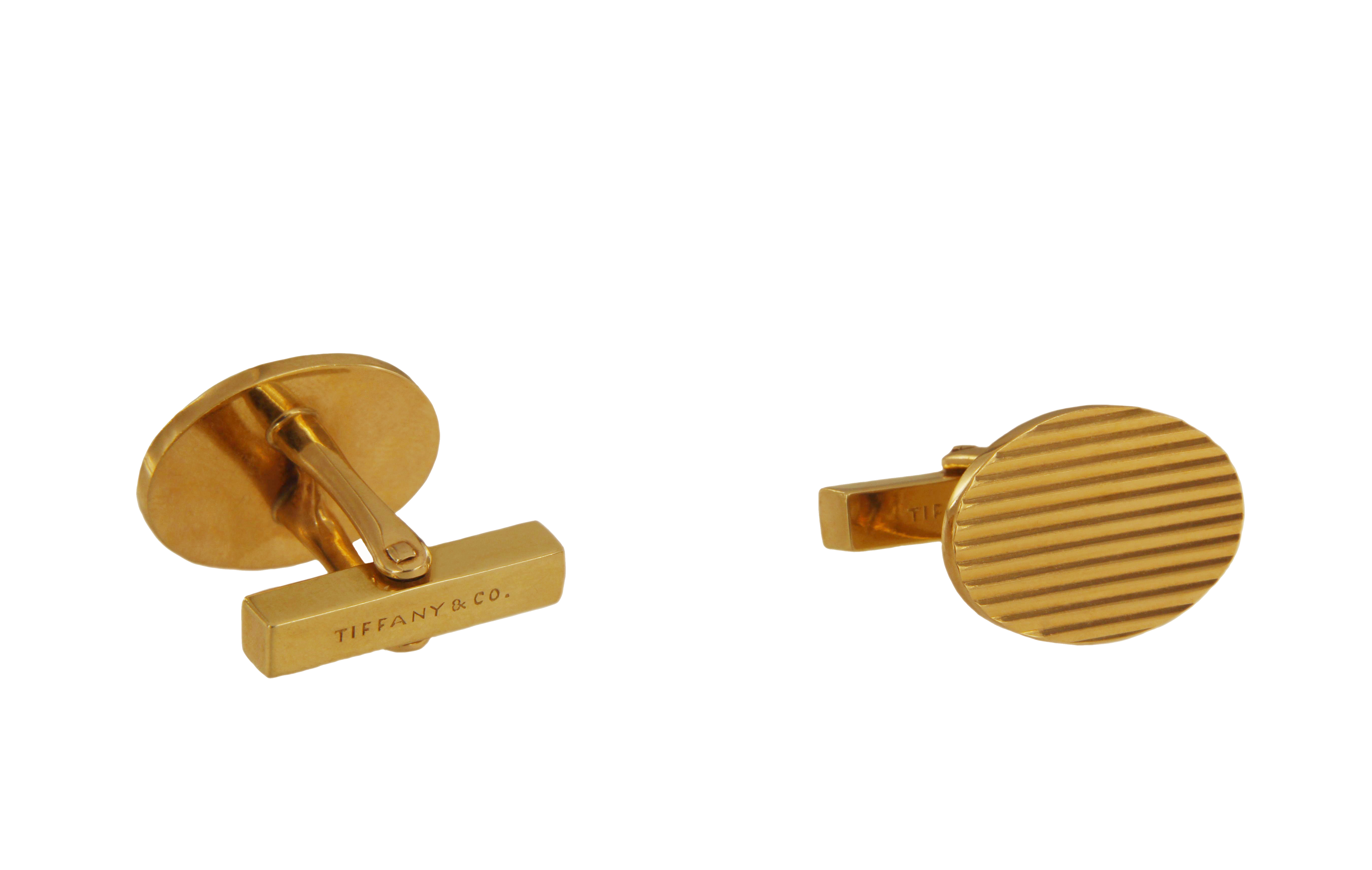 Tiffany Co 14K Yellow Gold Men's Cufflinks