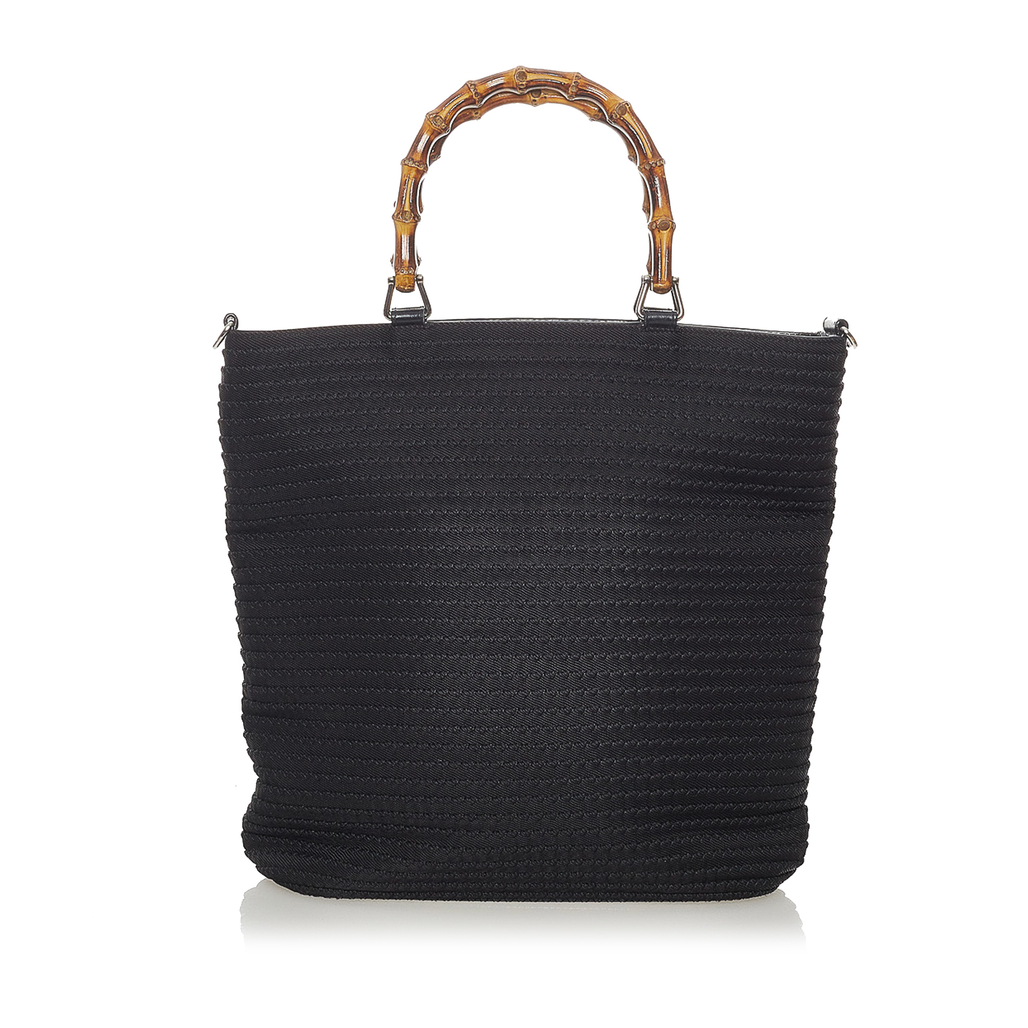 Gucci Bamboo Canvas Satchel