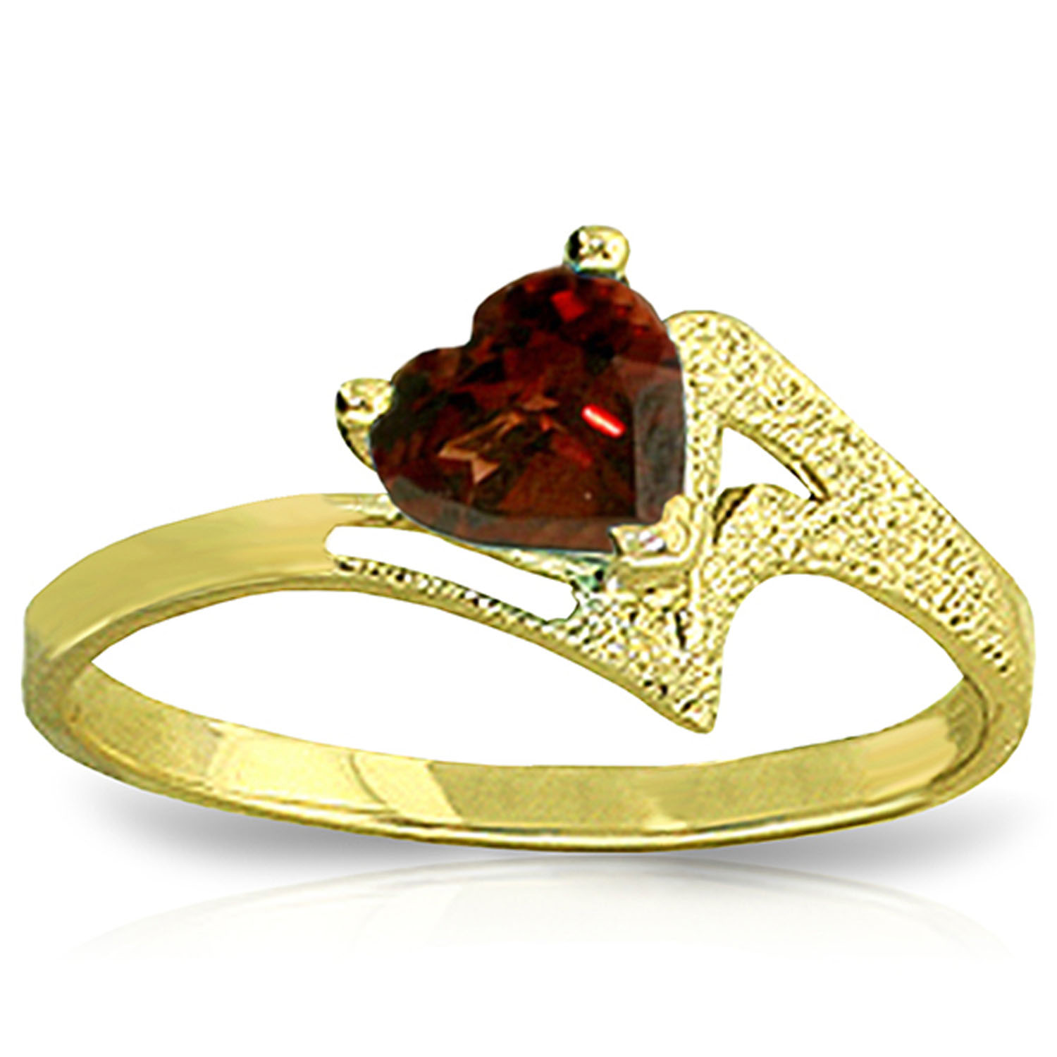 0.9 CTW 14K Solid Gold Ring Natural Garnet