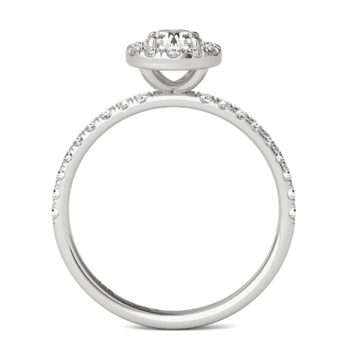 Halo Natural Diamond Ring