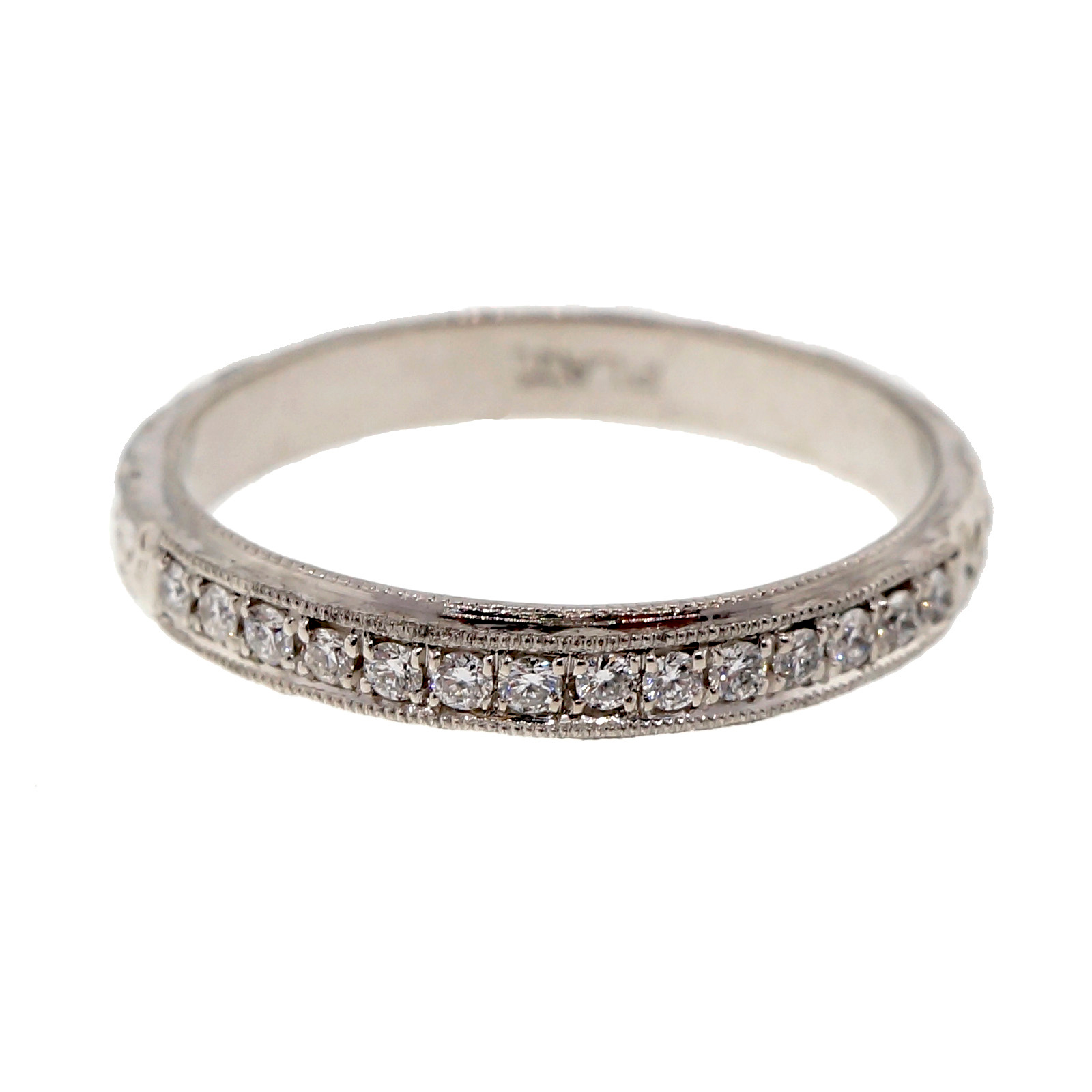 Platinum Diamond Band Ring Size 6