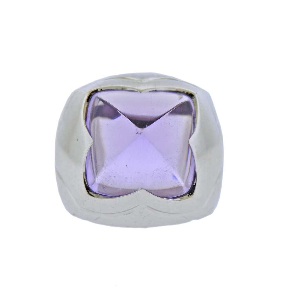 Bulgari Pyramide Amethyst Gold Ring