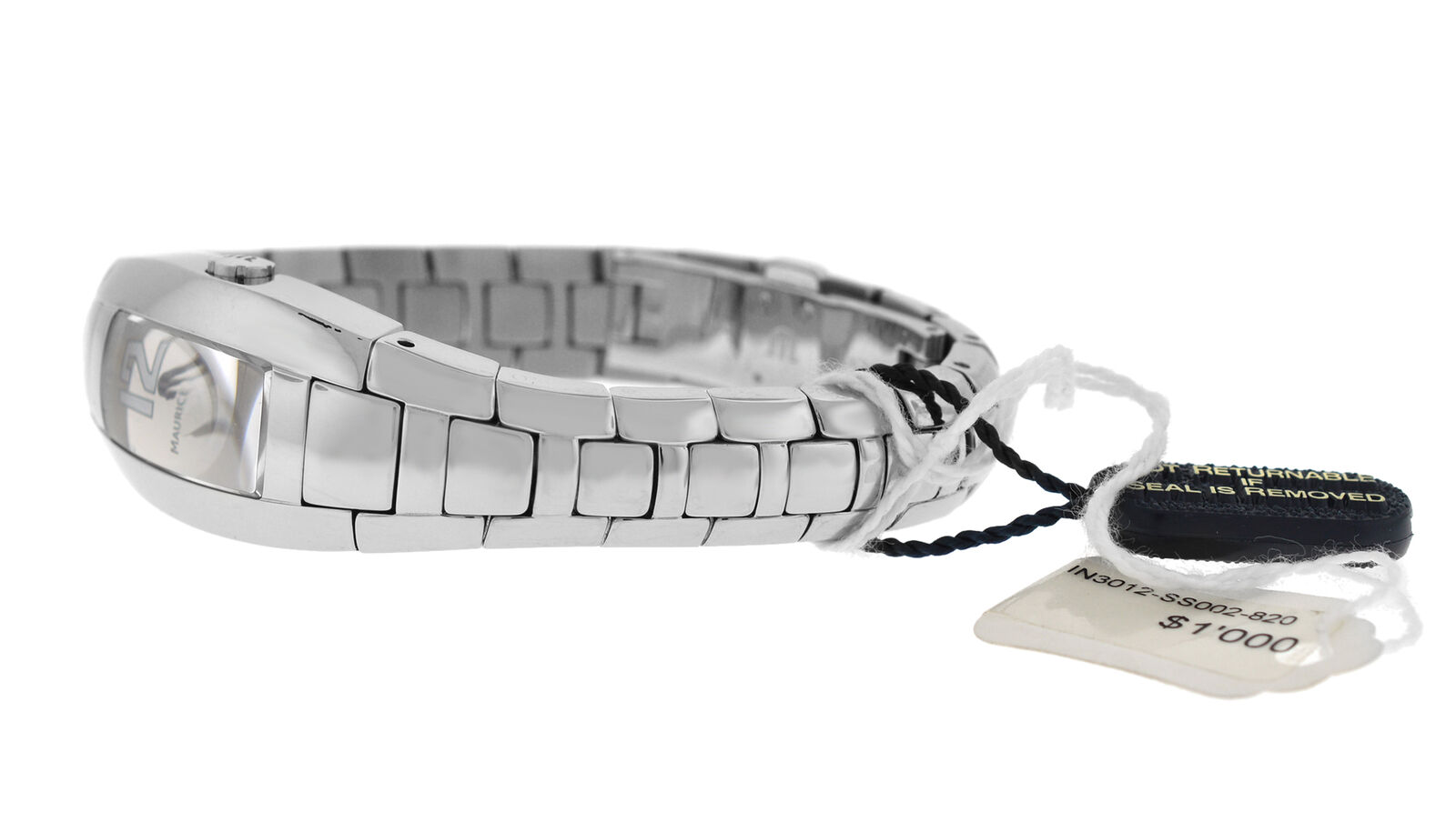 New Lady Maurice Lacroix Intuition IN3012-SS002-820 Steel Quartz $1000 Watch