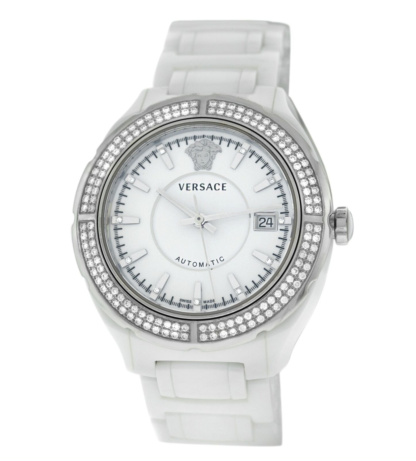 New Versace DV One 02ACS11D001 SC01 Ceramic 41MM Automatic Diamond Watch