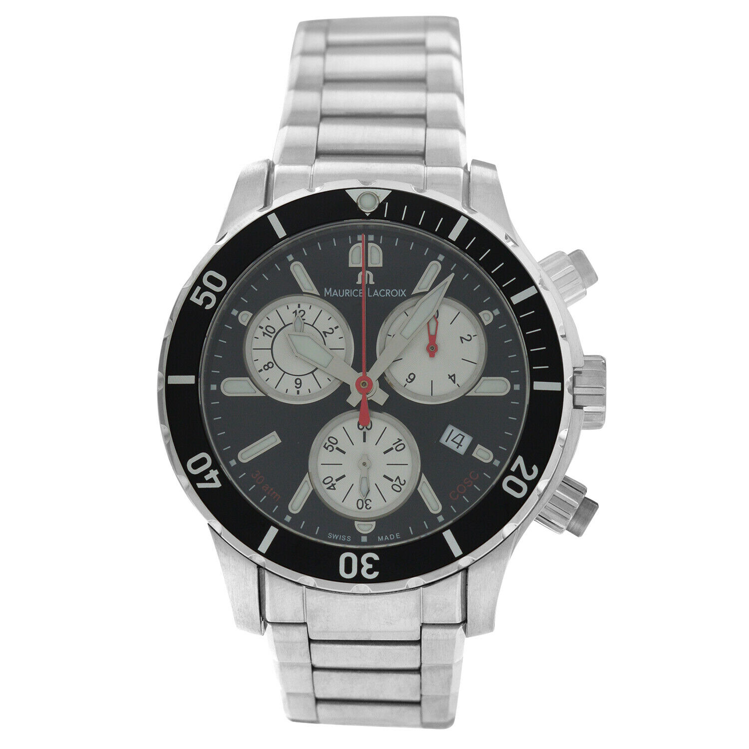 Maurice Lacroix Miros Diver Chronograph Steel 41MM Quartz Watch