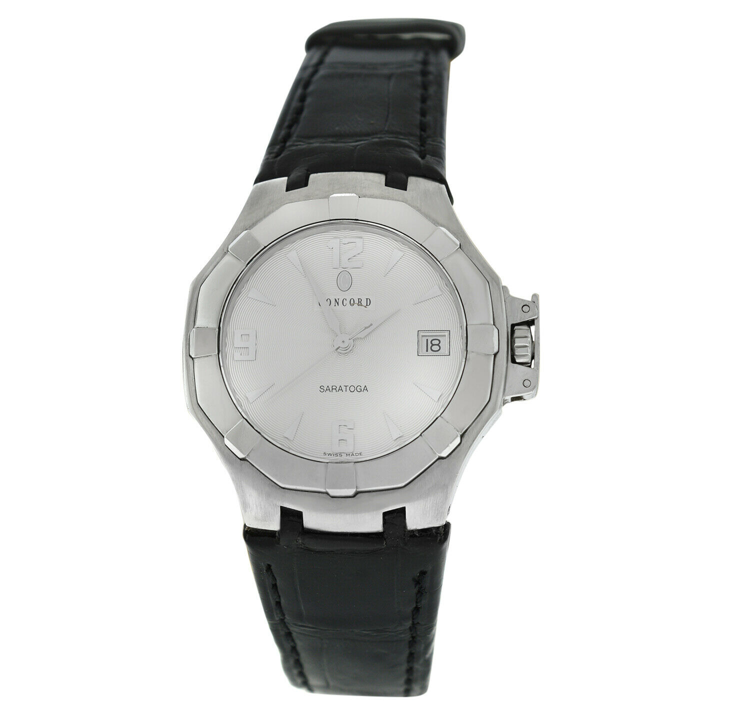 Concord Saratoga Stainless Steel Date Quartz 38MM Watch