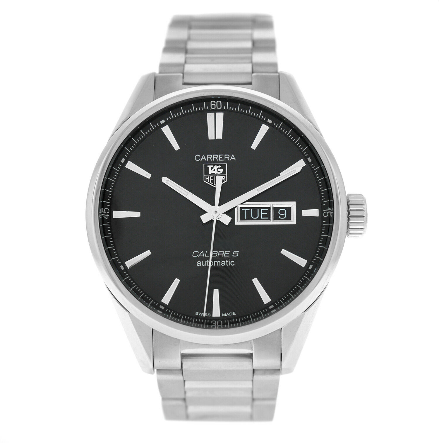 Tag Heuer Carrera WAR201A.BA0723 Steel Calibre 5 Day Date Automatic 41MM Watch