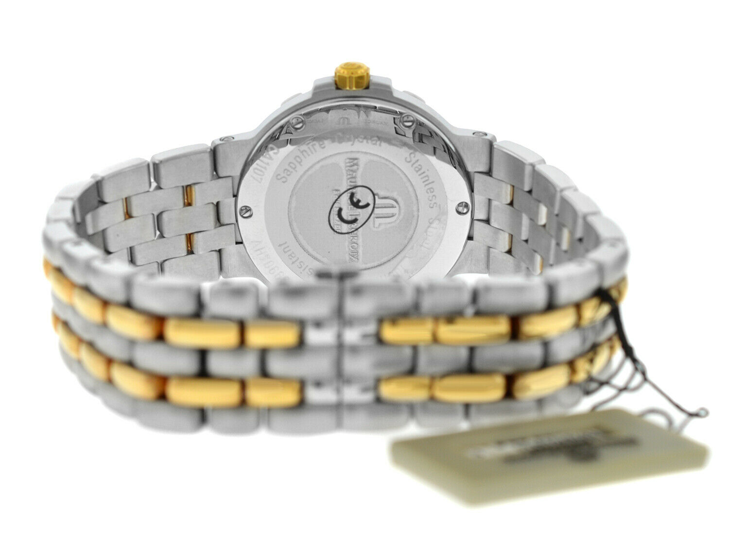 Maurice Lacroix Calypso CA1107-SY013-110 Gold Steel Date Quartz 