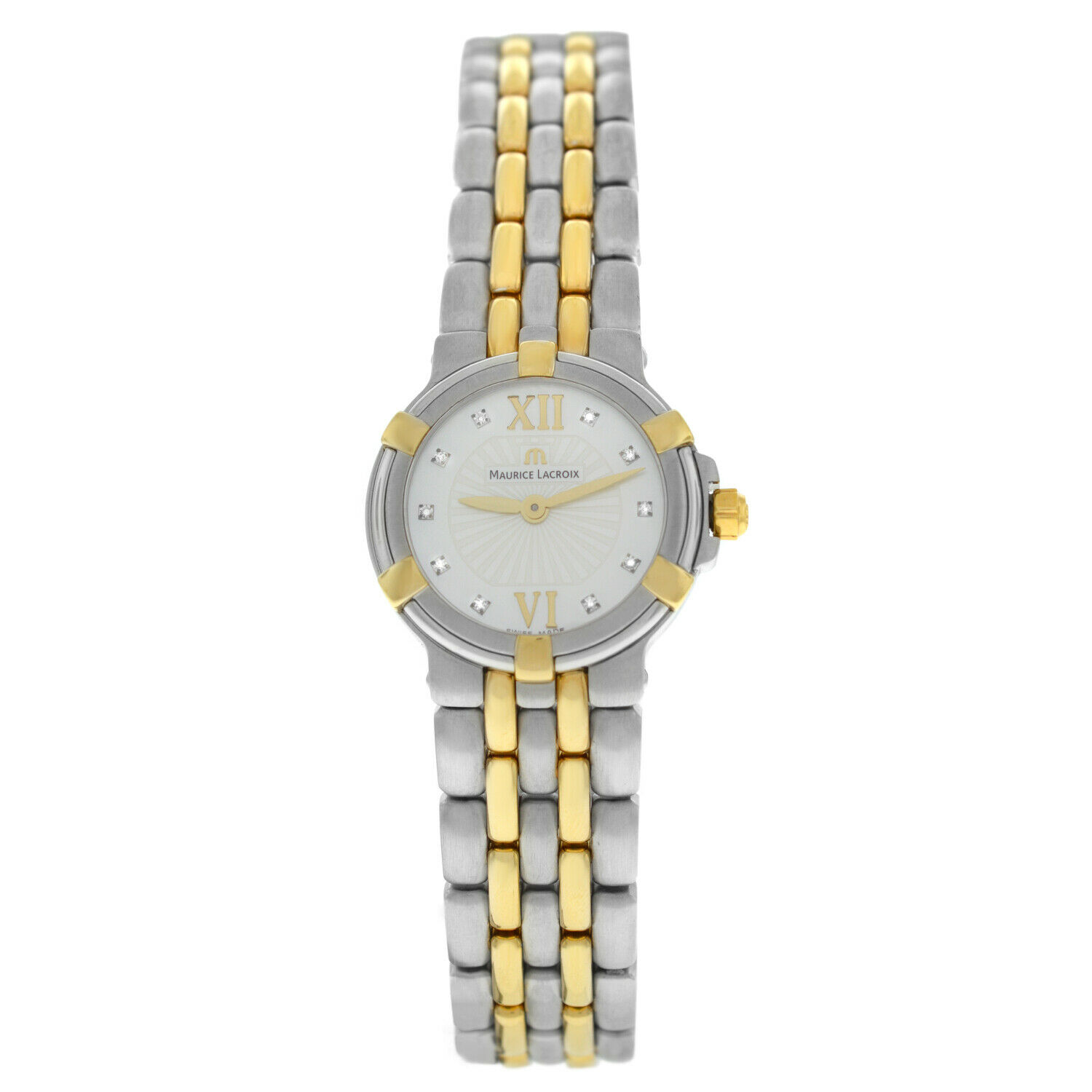 Maurice Lacroix Calypso CA1102-SY013-170 Diamond MOP Gold Quartz