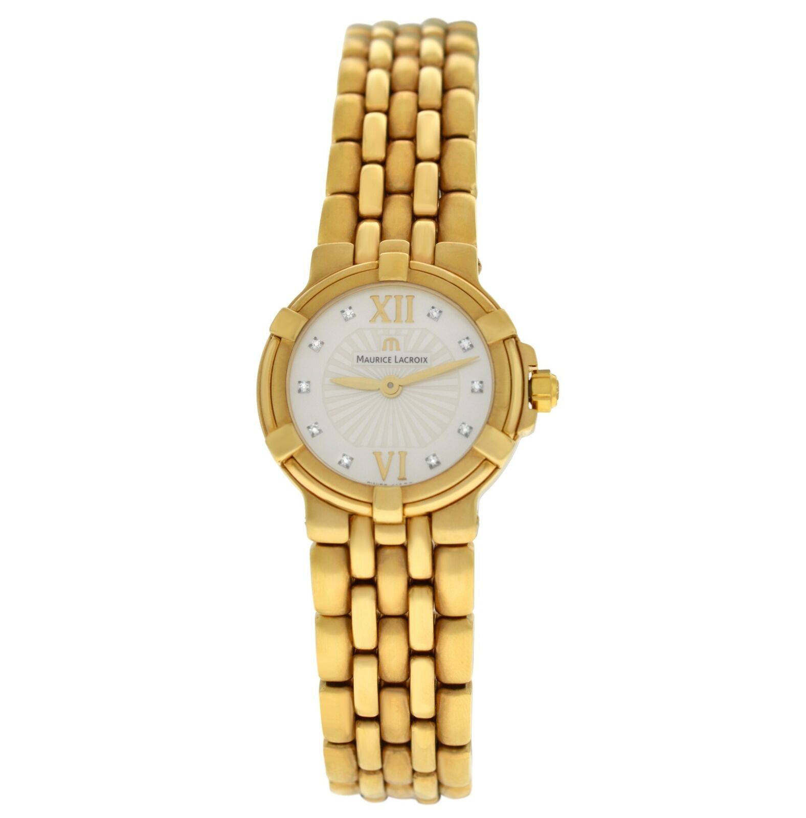 Maurice Lacroix Aikon Gold MOP Diamond Quartz 25MM Watch