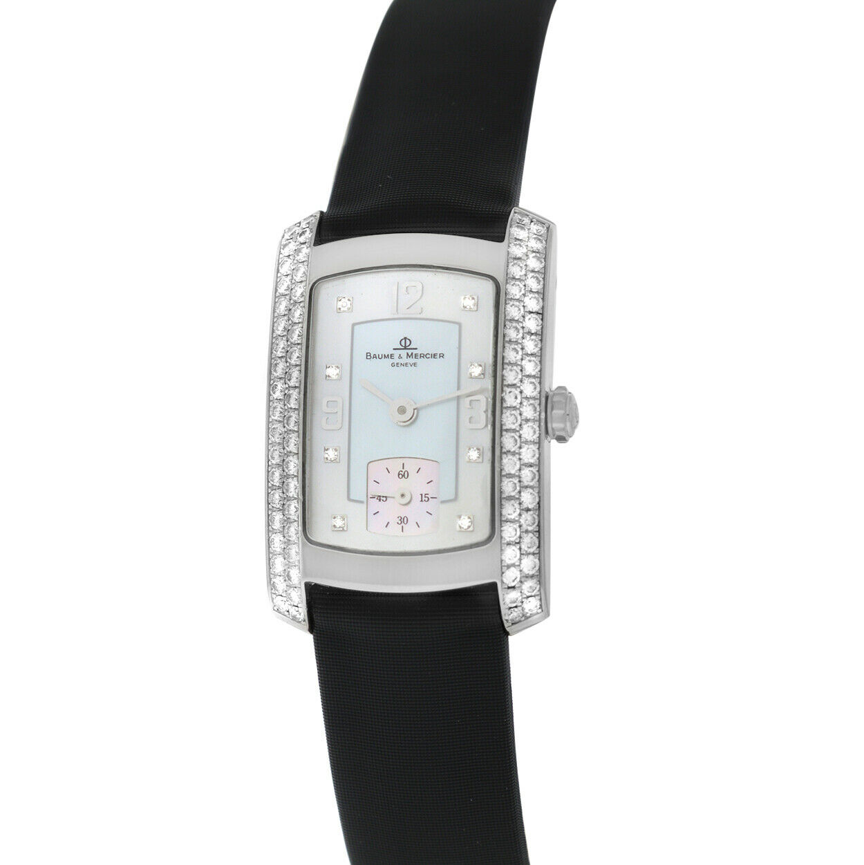 Baume & Mercier Hampton Milleis  18K Gold Diamond MOP Quartz 22MM Watch