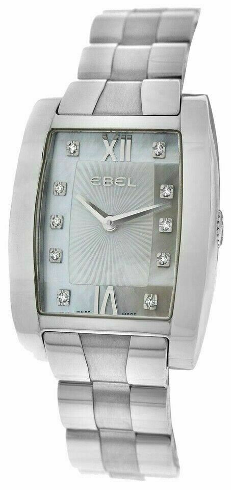 Ebel Tarawa Ladies Steel Diamond MOP Watch Quartz 28MM E9656J21