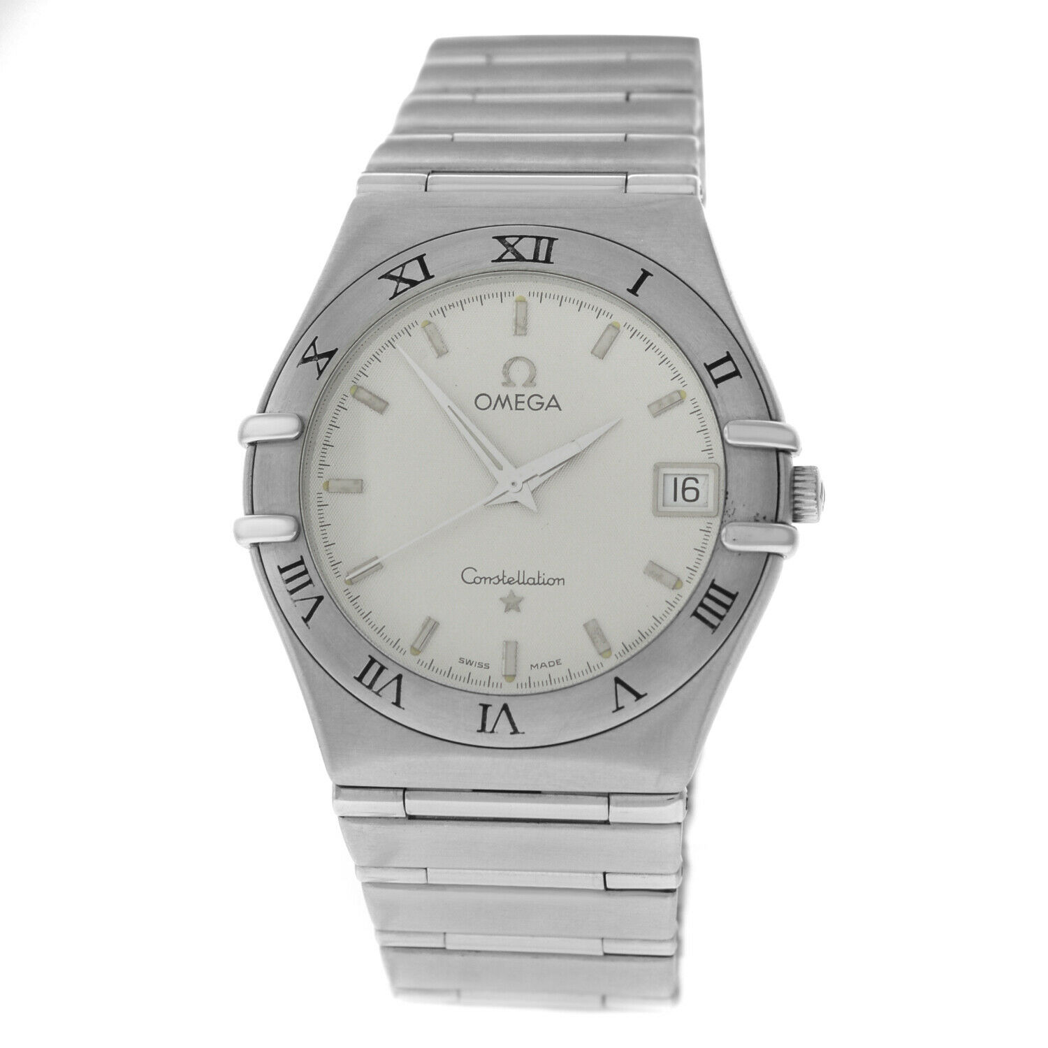 Omega Constellation  Men's Unisex Steel Date 34MM Quartz Watch