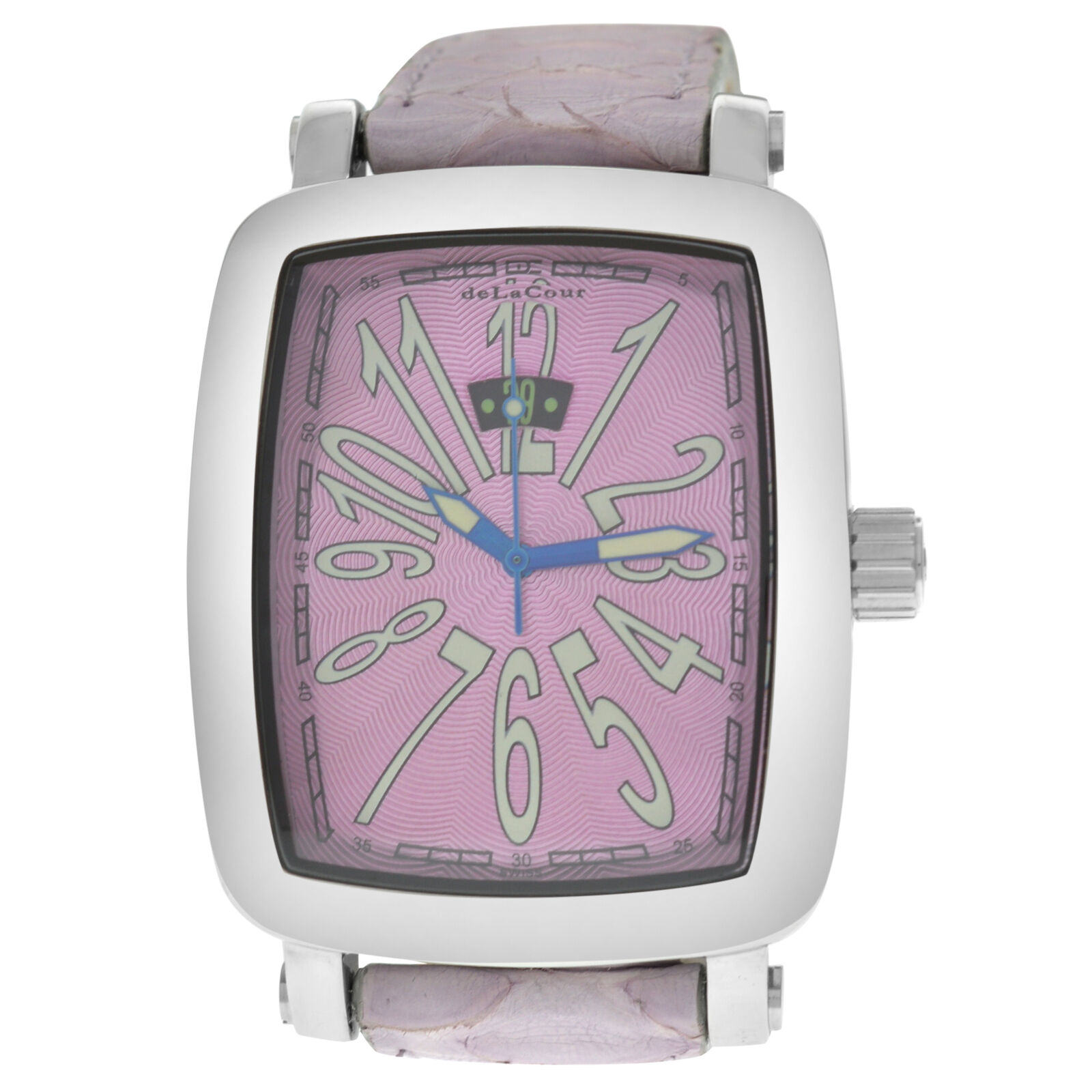 DeLacour Via Larga   Limited Ed. Stainless Steel Date Quartz 40MM Watch