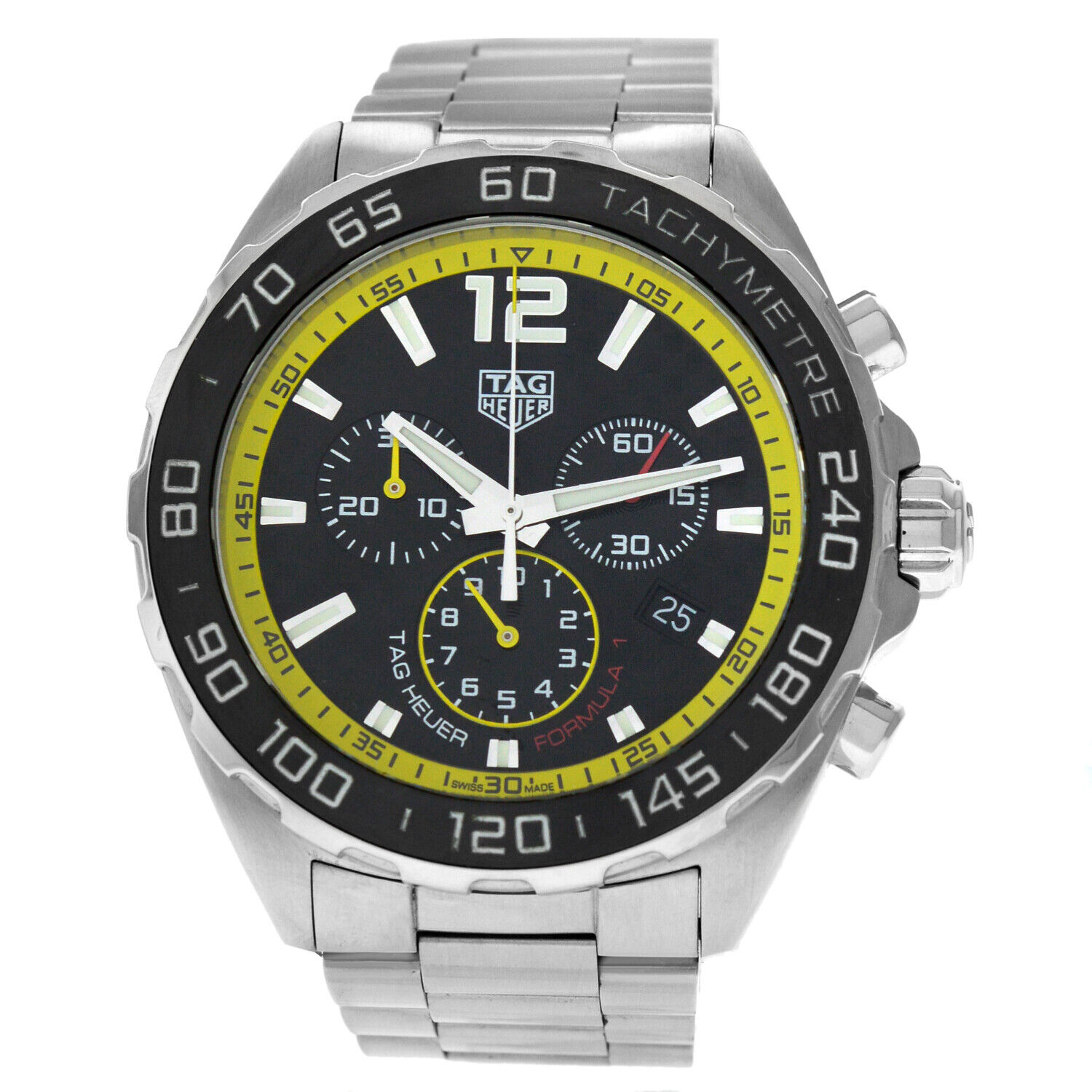 Tag Heuer Formula  Stainless Steel Chronograph Date Quartz 43MM Watch