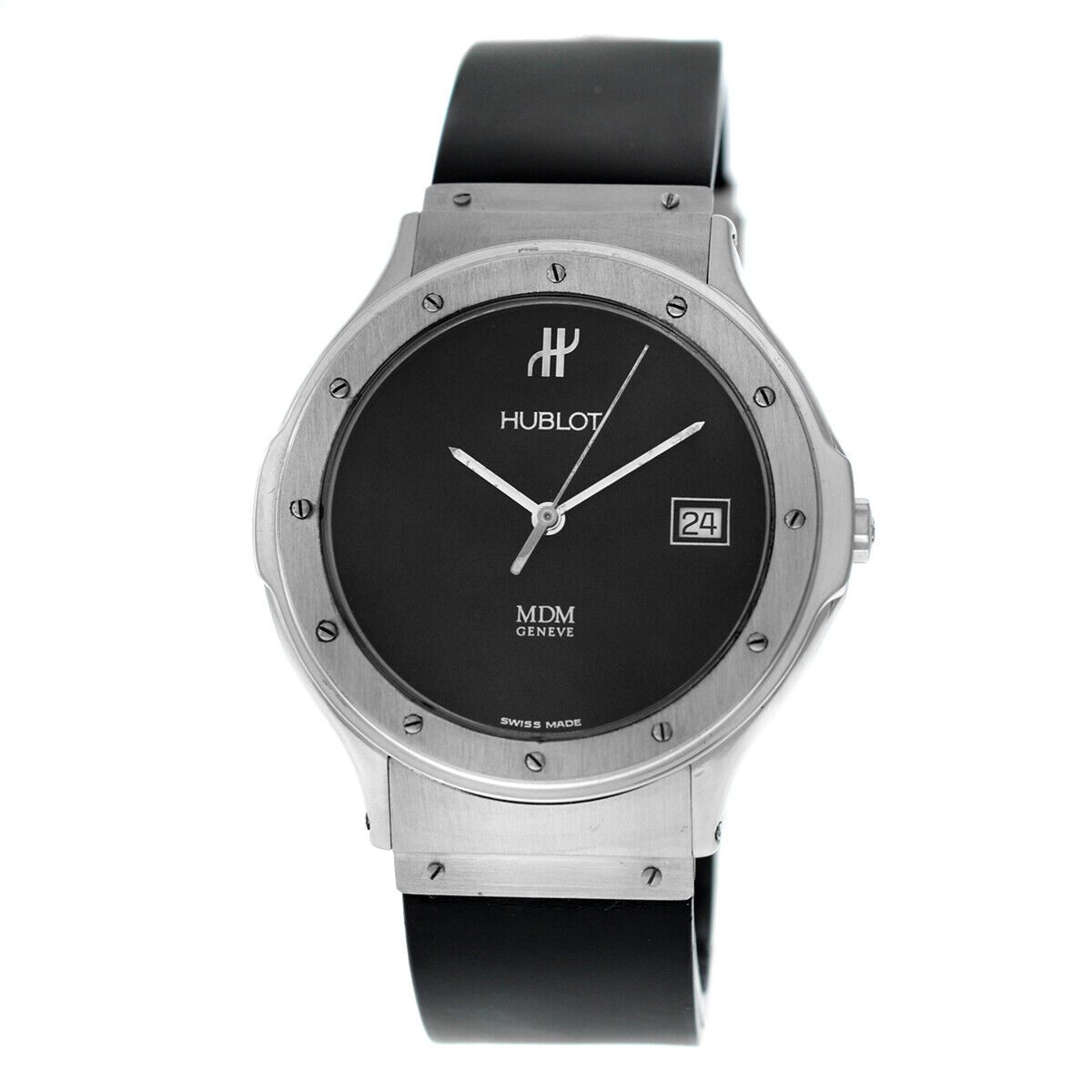 Hublot MDM Geneve Classic   Men's Stainless Steel Date 36MM Quartz Watch