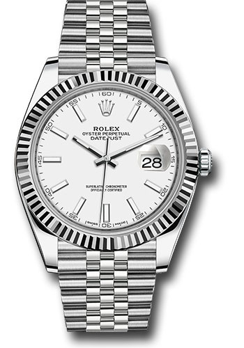Rolex Oyster Perpetual Datejust Stainless Steel 41mm Mens Watch