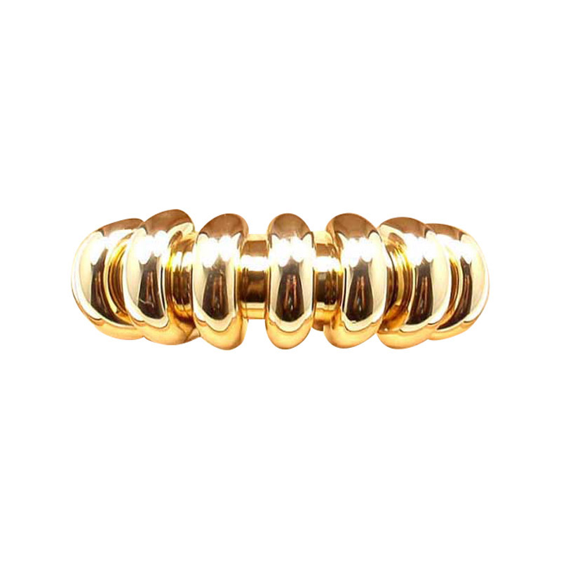 Bulgari Celtaura 18k Yellow Gold Cuff Bangle Bracelet
