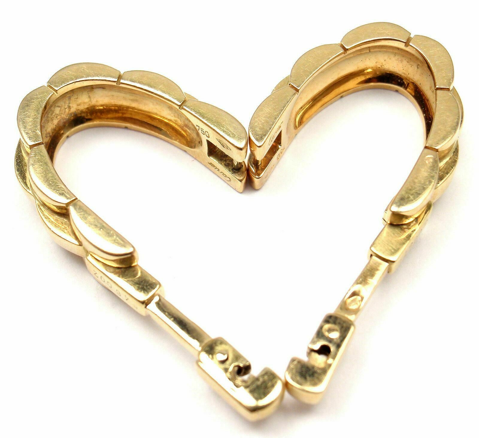 Cartier Panthere Maillon 18k Yellow Gold Stirrup Cufflinks