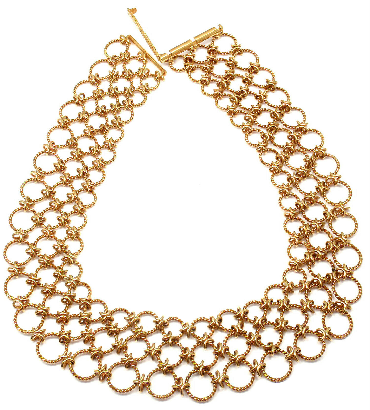 Verdura Lace 18k Yellow Gold Necklace