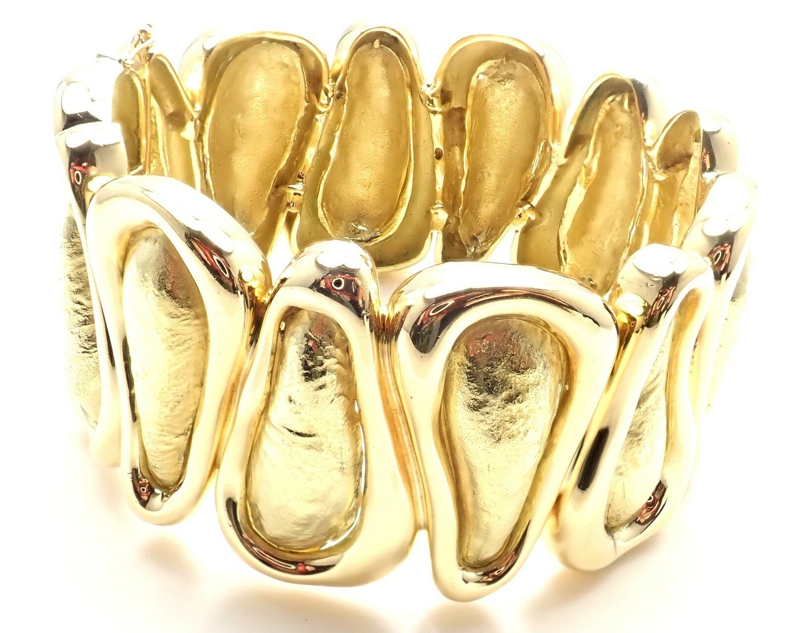 Tiffany  Co 18k Yellow Gold Wide Bangle Bracelet