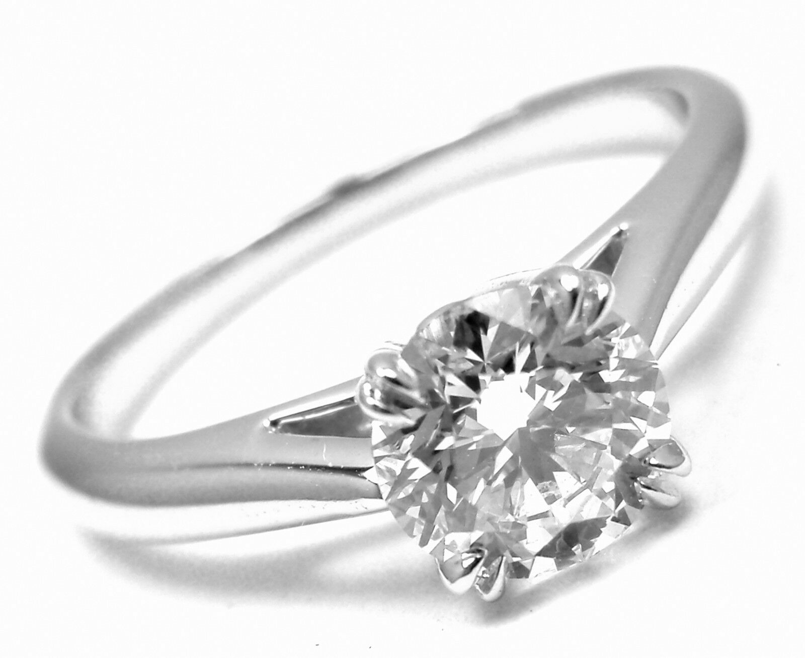 Authentic! Harry Winston Platinum .56ct VVS1/F Diamond Solitaire Engagement Ring