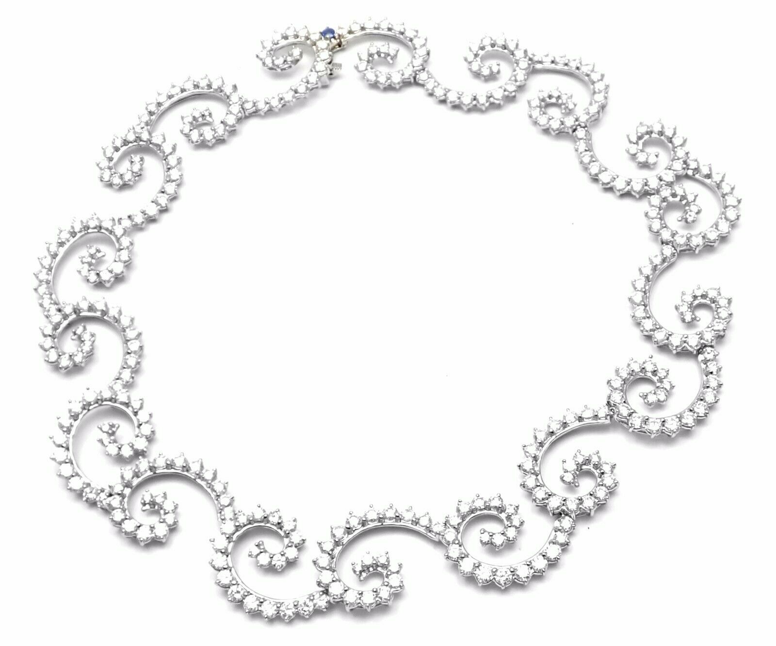 Angela Cummings Platinum 34ct Diamond Necklace 1995