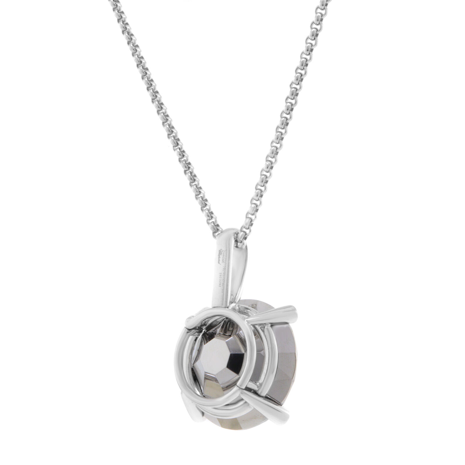 True Golden Diamonds Chrome Stone Pendant Necklace in 18K Gold