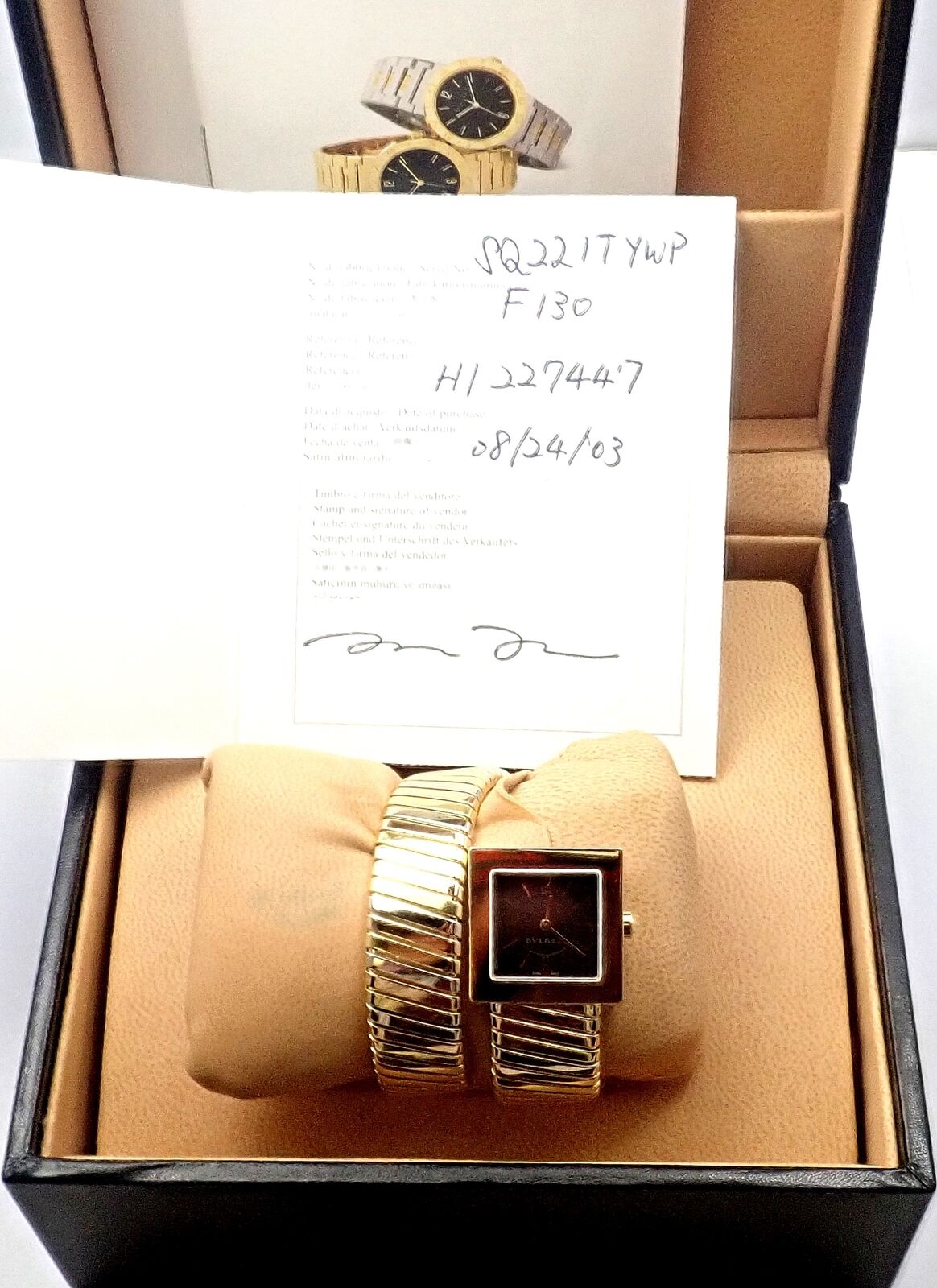 Bulgari Bvlgari 18k Tri-Color Gold Tubogas Serpent Snake Bracelet