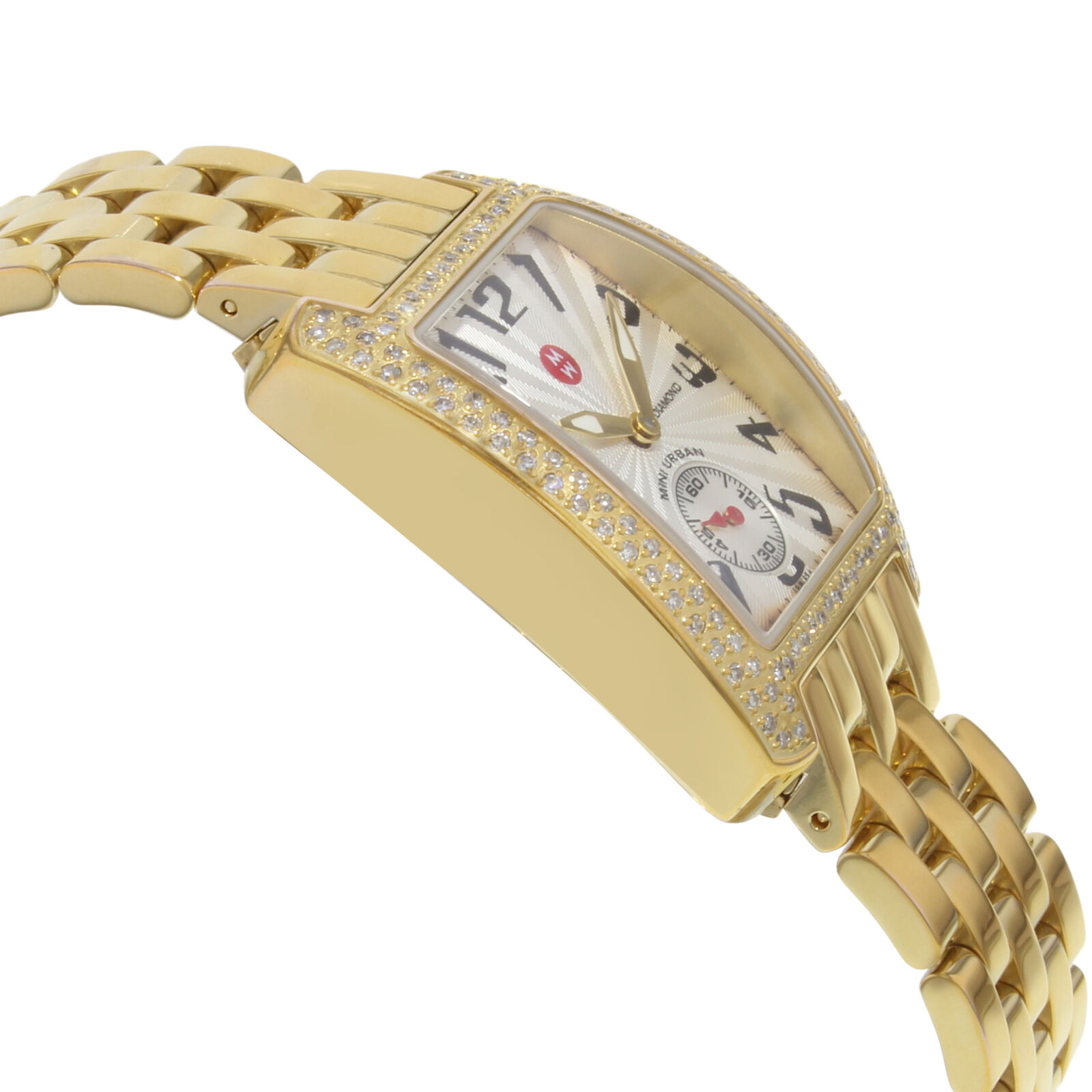 Michele Urban Mini Quartz Ladies Watch Michele Urban Mini Diamond Watch with Diamond Bracelet main image 4