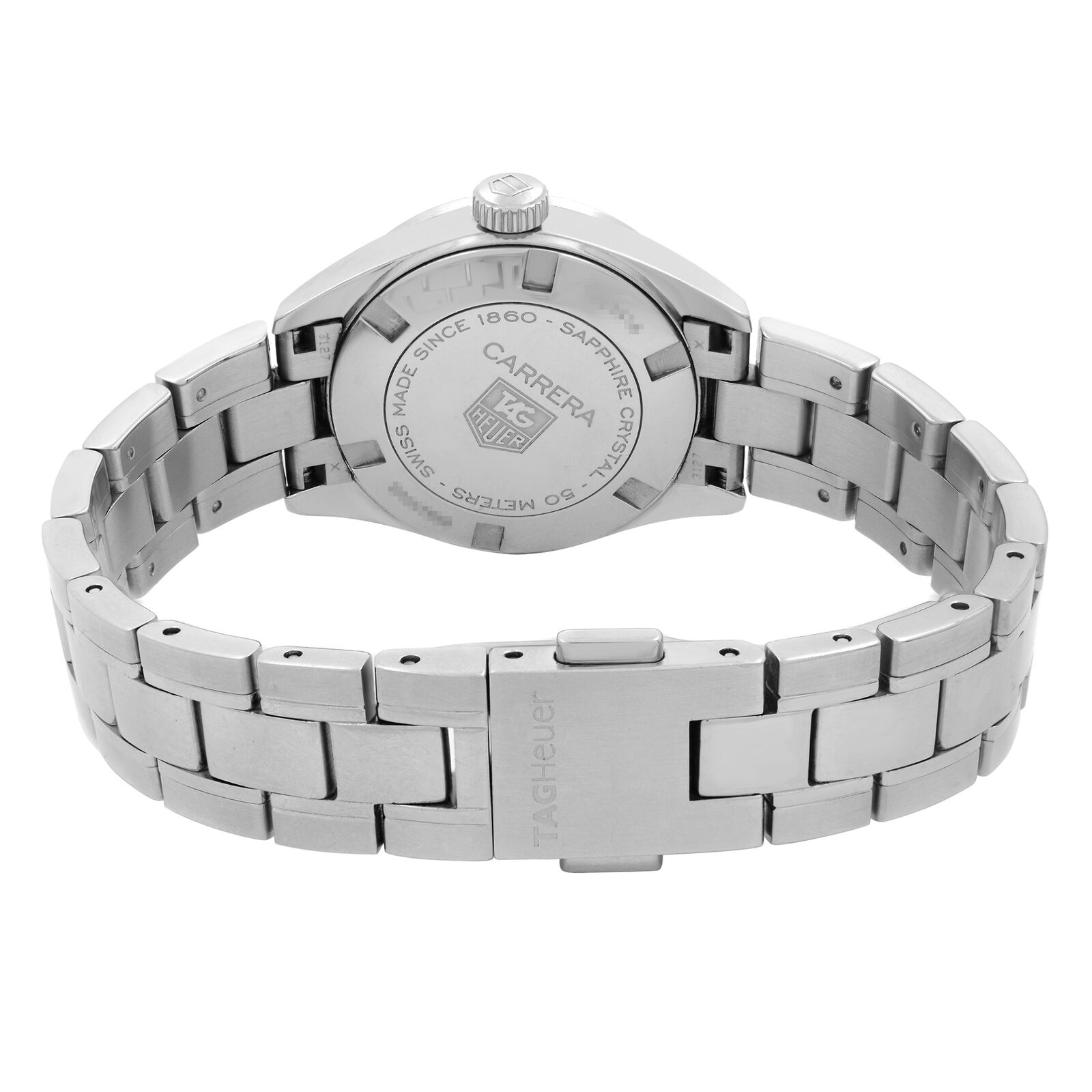 TAG Heuer Carrera 27mm Steel Black Dial Quartz Ladies Watch 