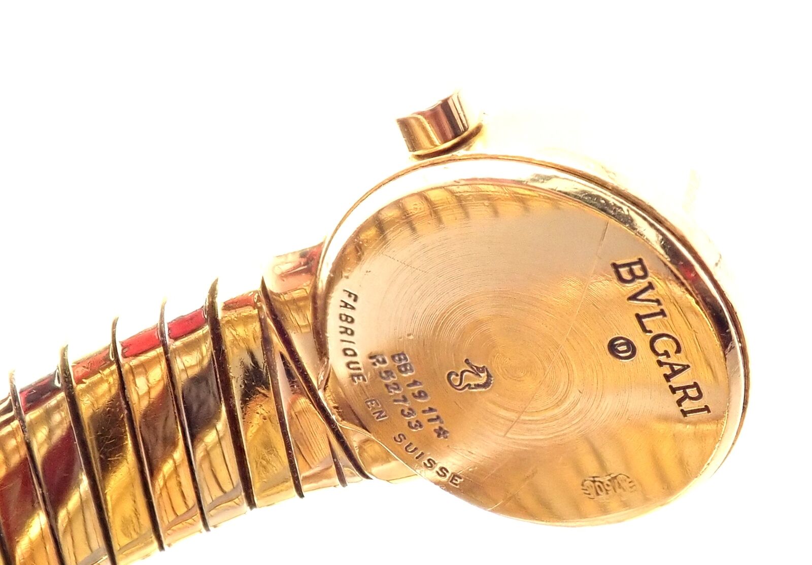 Authentic! Bulgari 18k Tri-Color Gold Tubogas Serpent Snake  display picture 2