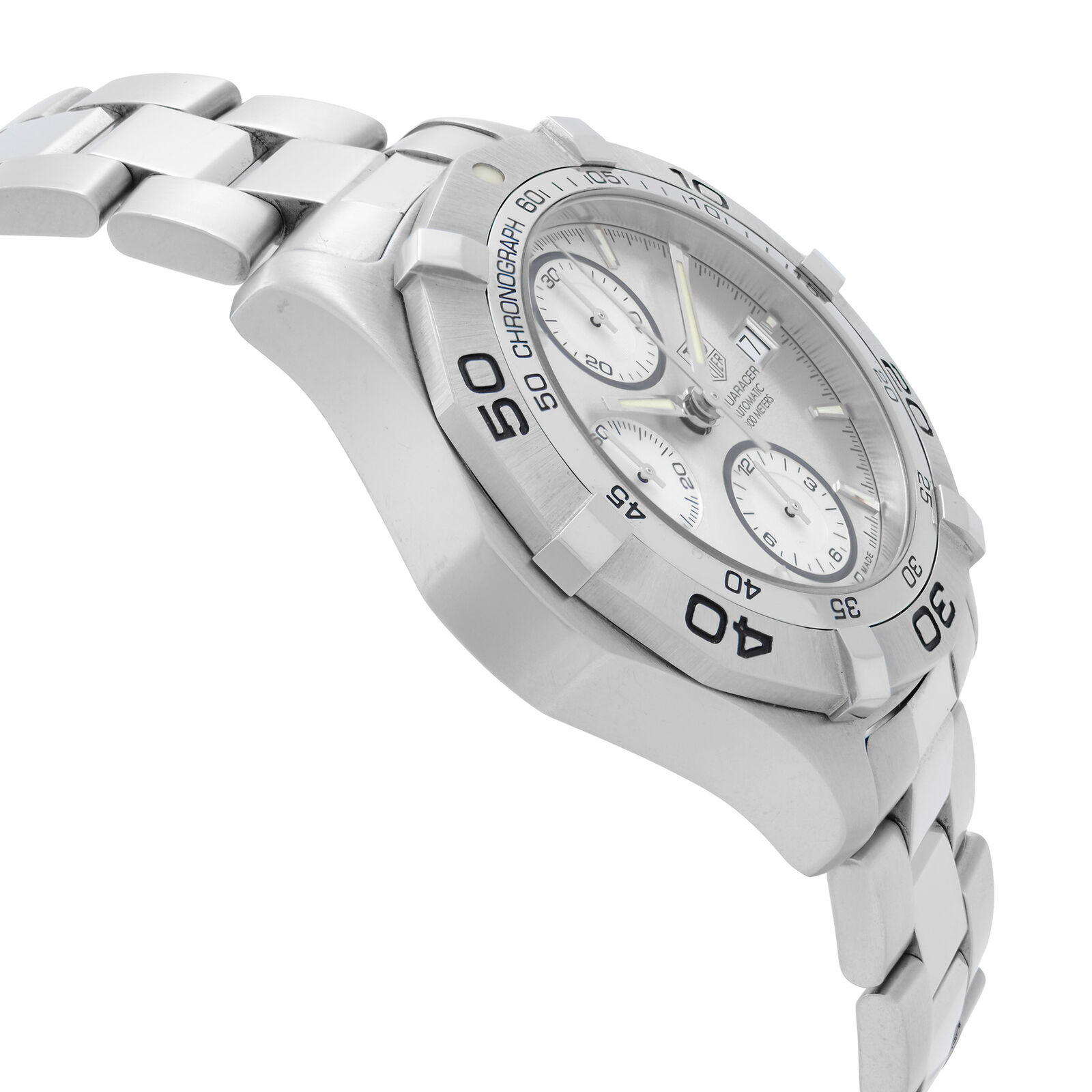 TAG Heuer 2000 Aquaracer Steel Silver Dial Automatic Mens Watch