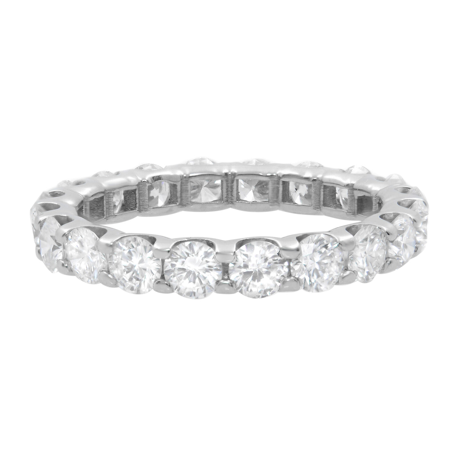 True Round Cut Diamond Eternity Wedding Band Ring 2.00cttw Size 6
