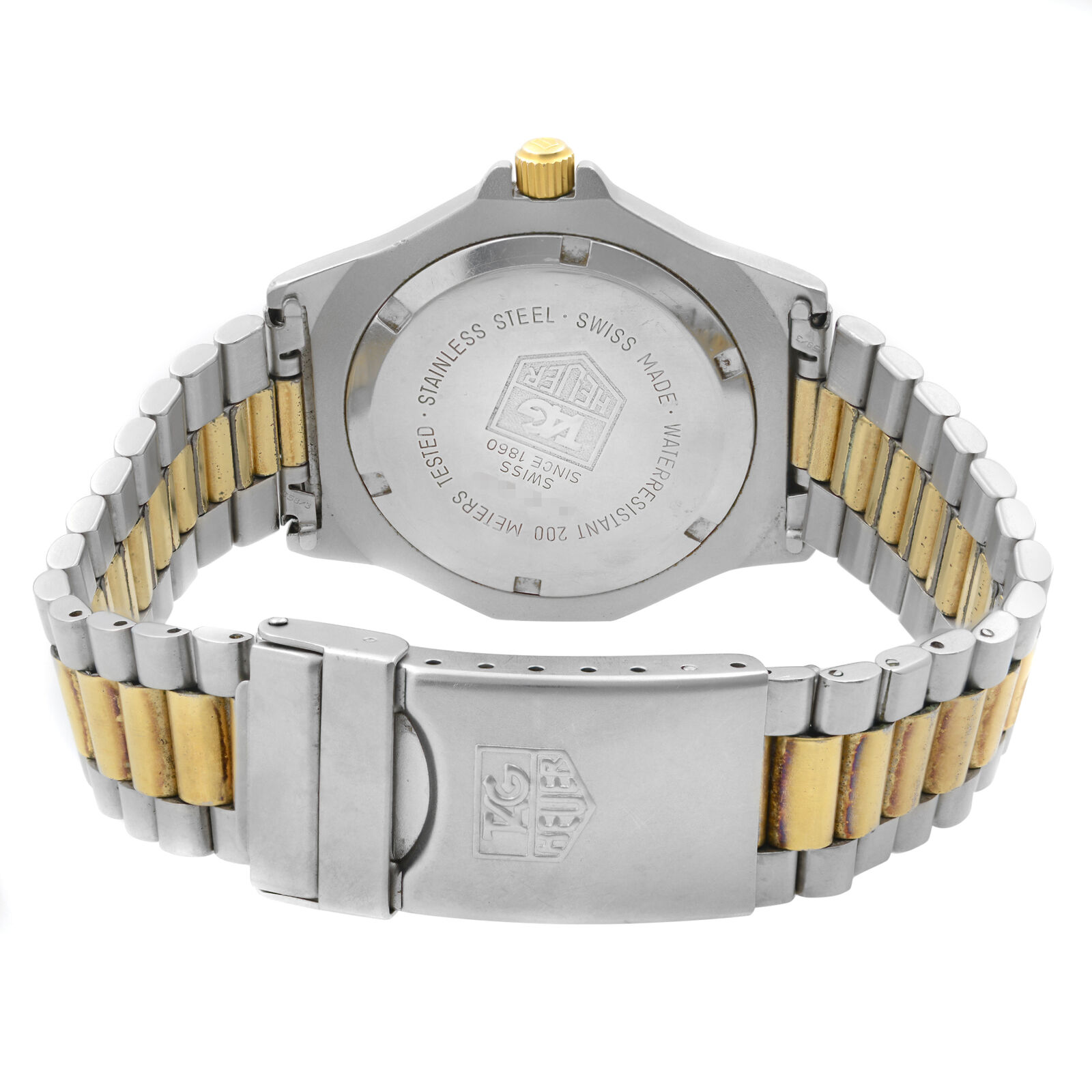 Tag Heuer Professional 3000 Steel Two-Tone Gray Dial Quartz Mens 