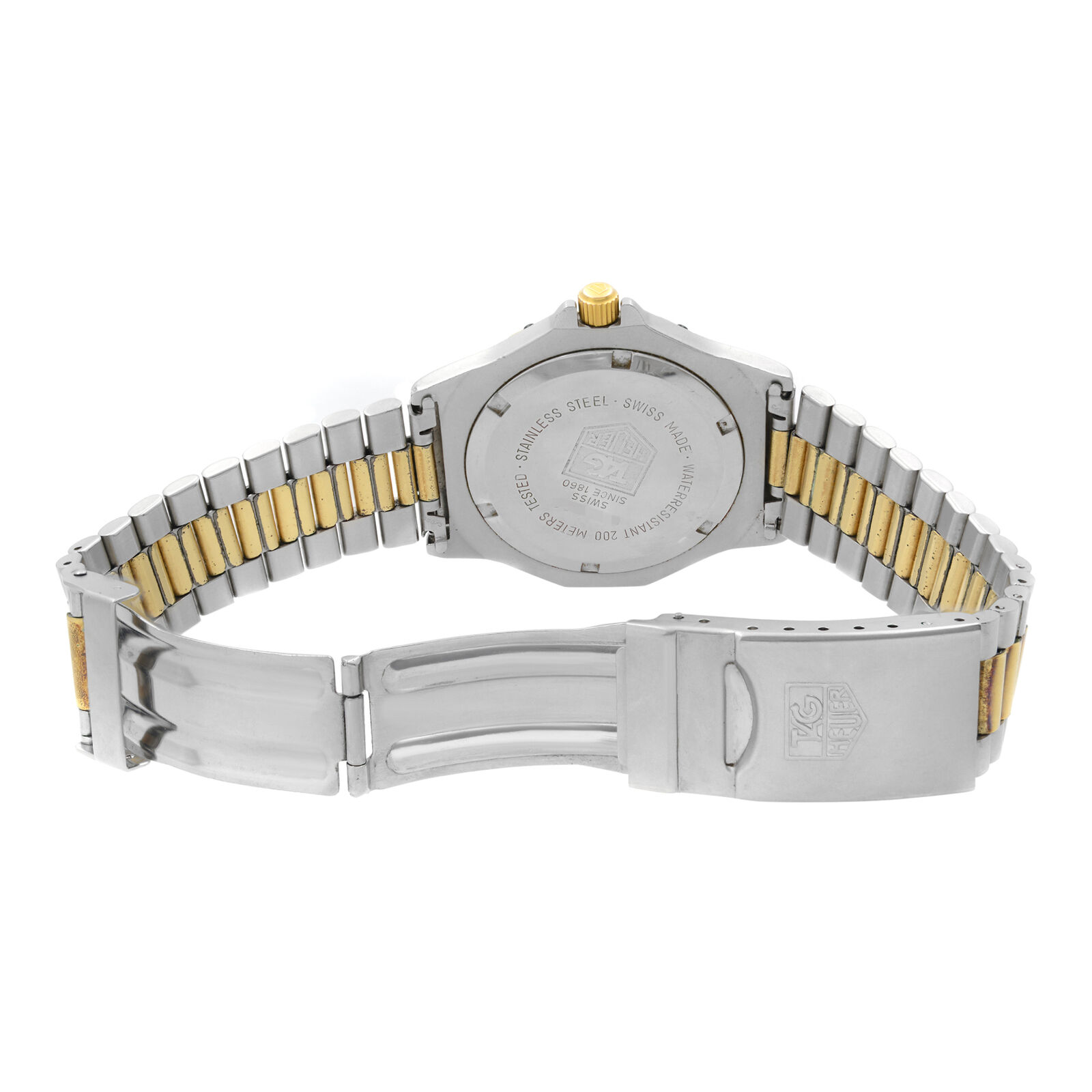 Tag Heuer Professional 3000 Steel Two-Tone Gray Dial Quartz Mens 