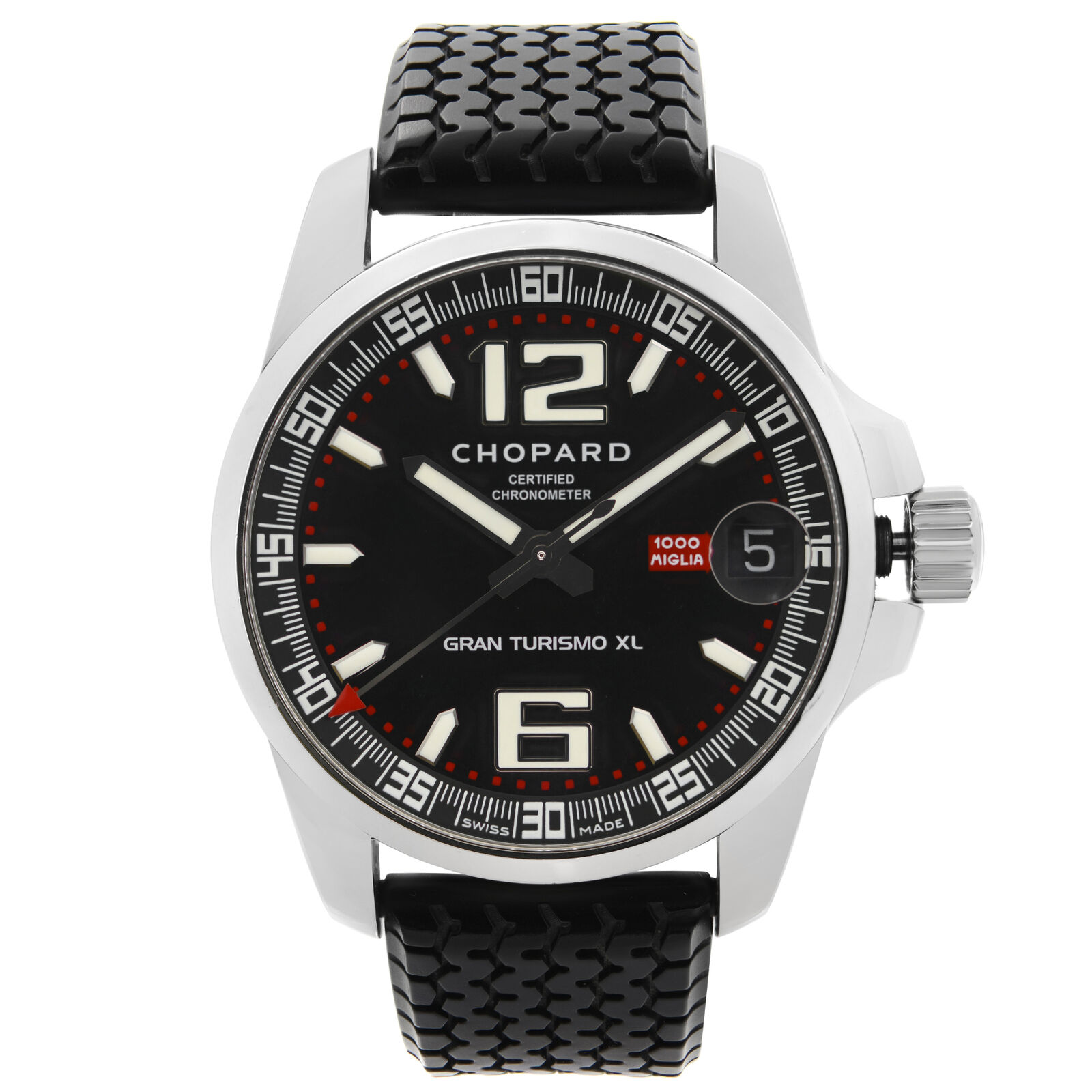 Chopard Mille Miglia Gran Turismo XL Steel Black Dial Mens Watch 168997-3001