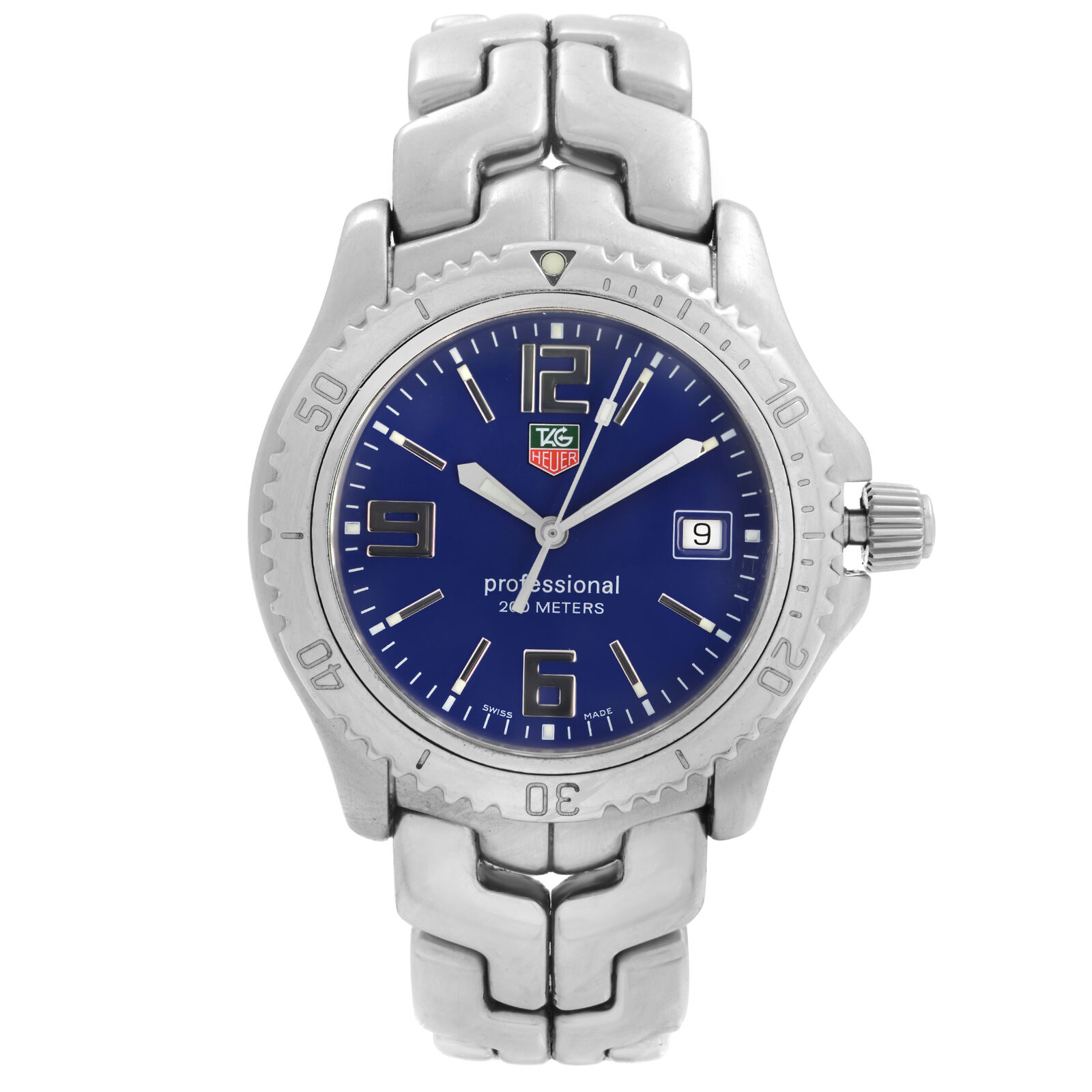 Tag Heuer Link Steel 200m Professional Blue Dial Quartz Mens Watch WT1113.BA0551