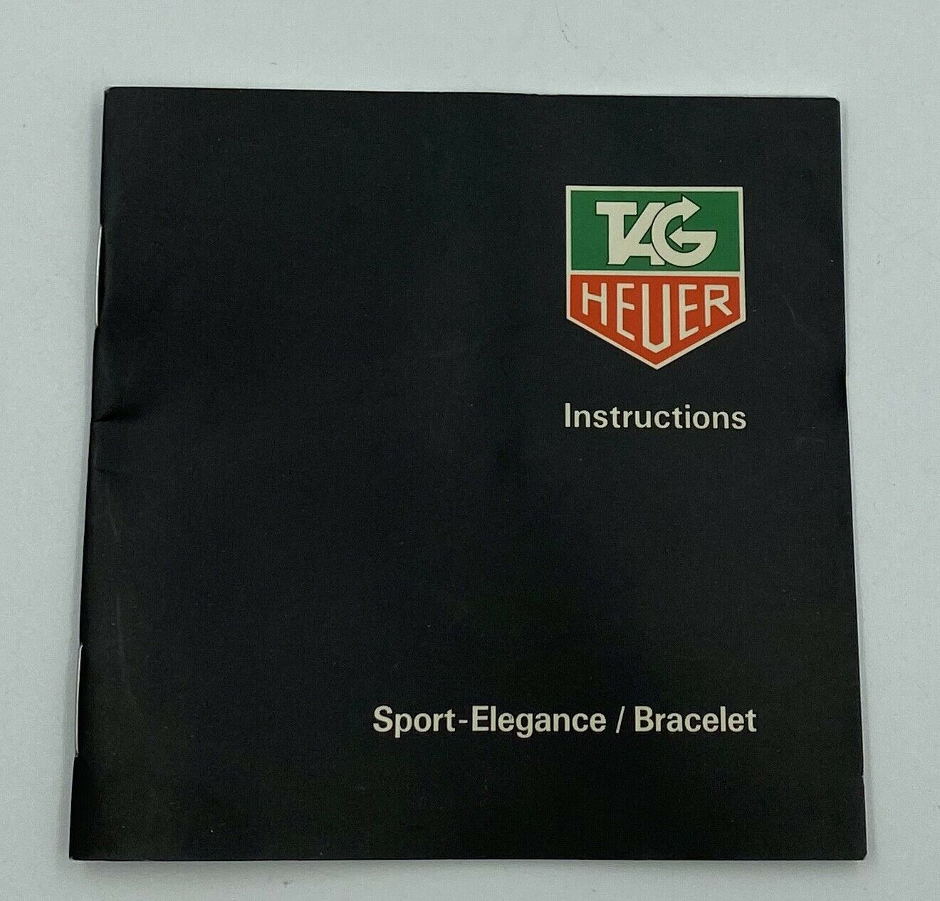 TAG Heuer Sport-Elegance/Bracelet Instruction Manual