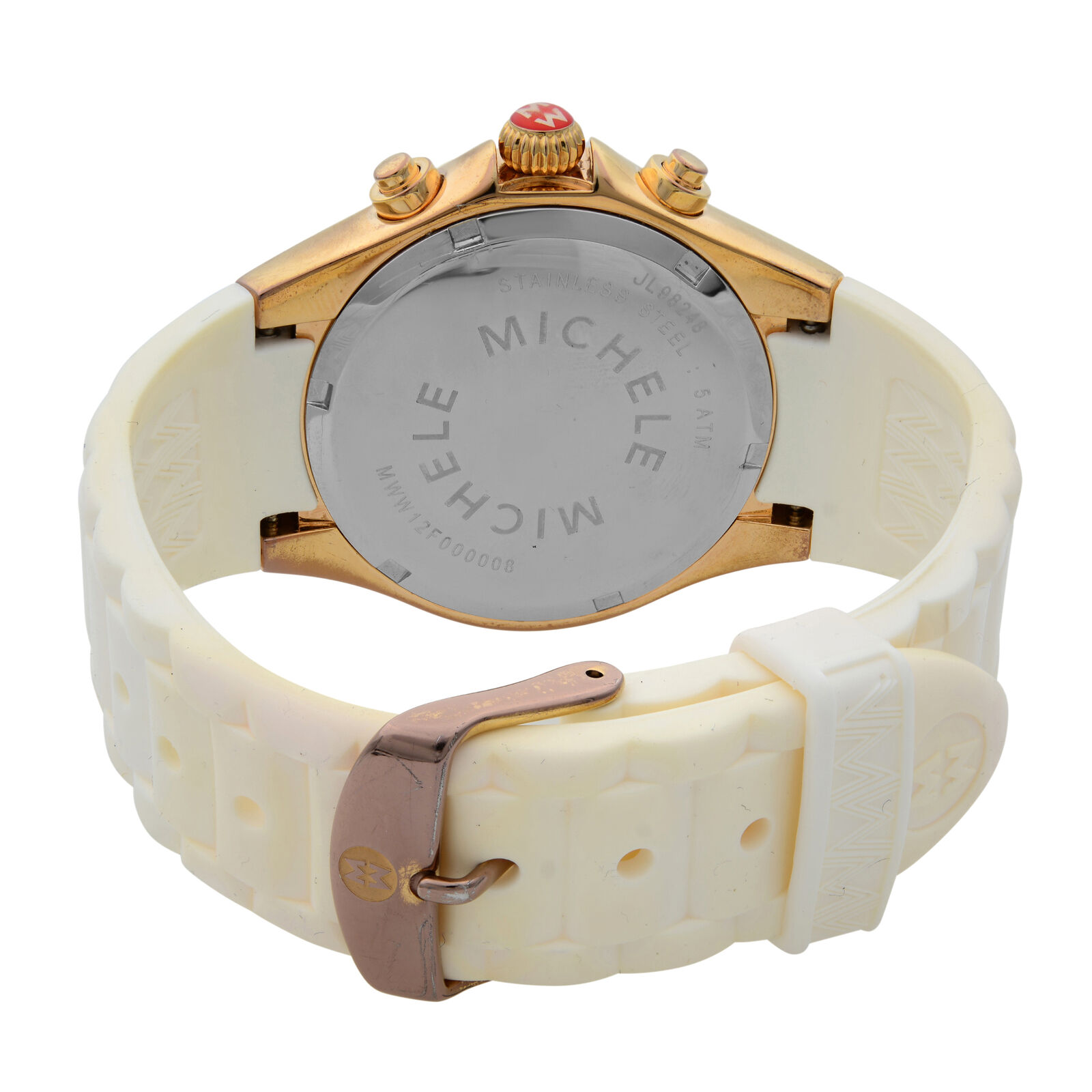 Michele White Tahitian Jelly Bean watch 143759386716_1.JPG main image 3