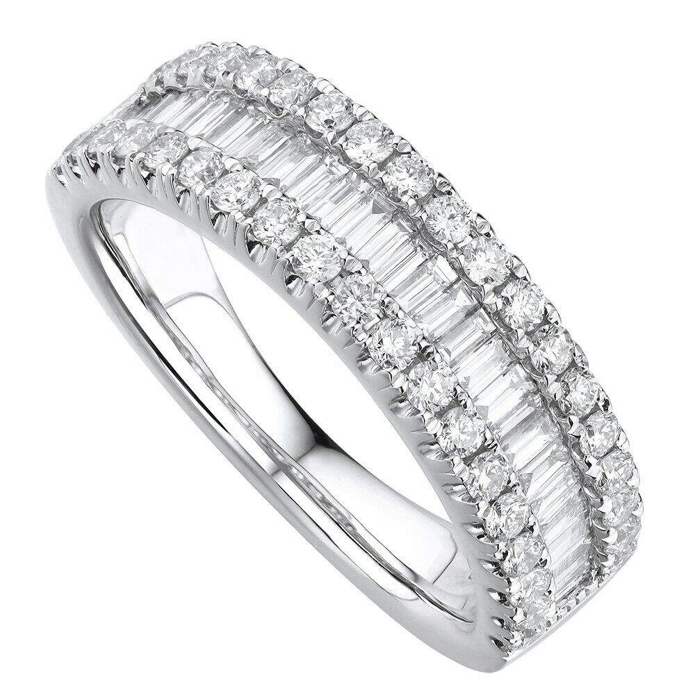 True Platinum Pave Diamond Ladies Ring  1.15cttw Size 6.5 