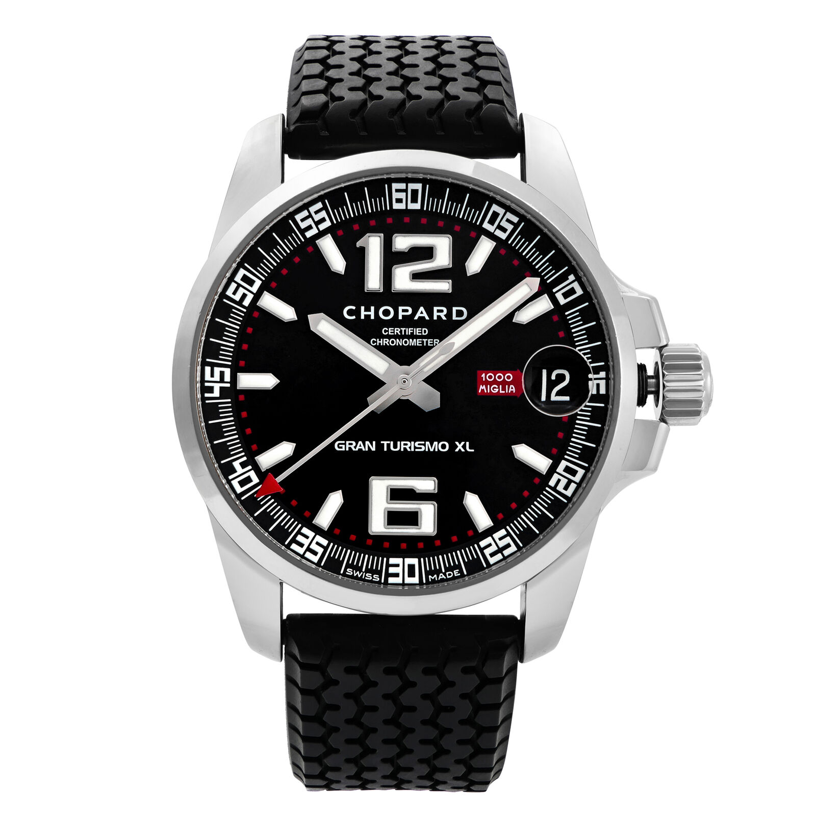 Chopard Mille Miglia GT XL Steel Black Dial Automatic Mens Watch 168997-3001