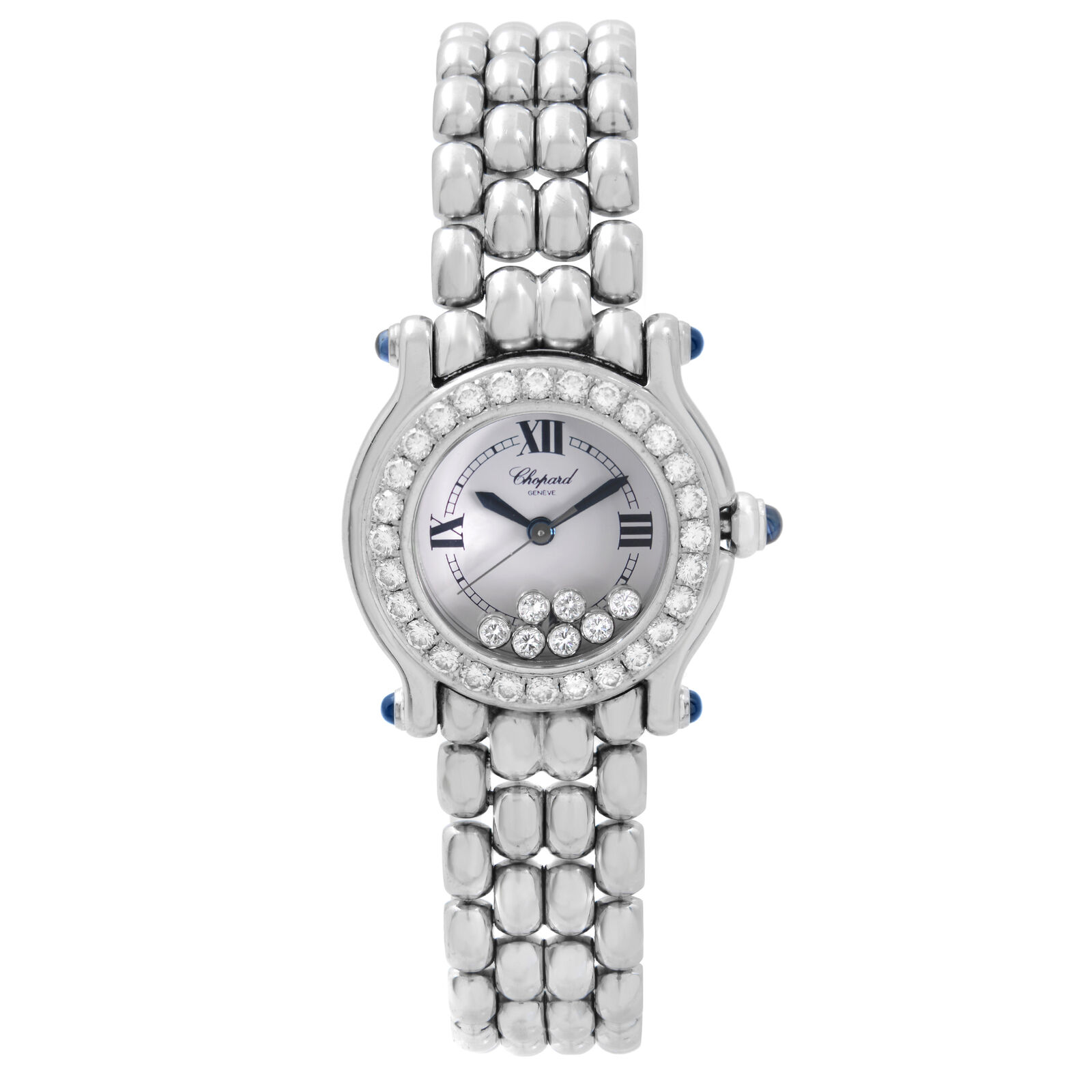 Chopard Happy Sport 26mm Steel 18k Gold Diamond White Dial Watch 27/8275-23/11